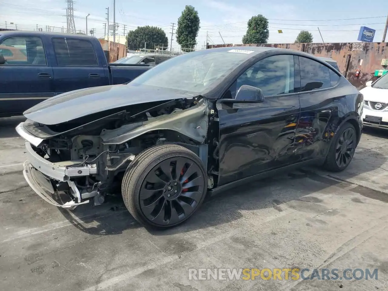 1 Photograph of a damaged car 7SAYGDEF9PF860478 TESLA MODEL Y 2023
