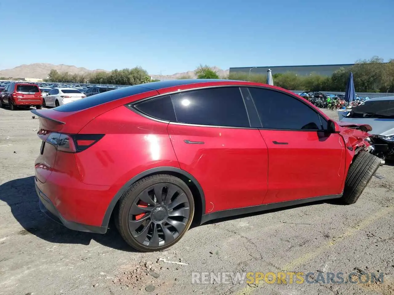 3 Photograph of a damaged car 7SAYGDEF9PF920016 TESLA MODEL Y 2023