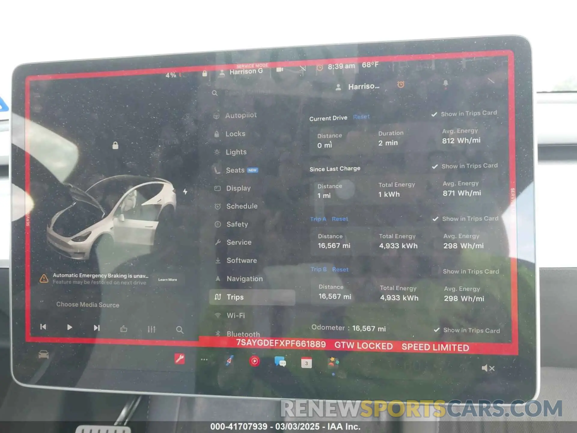 7 Photograph of a damaged car 7SAYGDEFXPF661889 TESLA MODEL Y 2023