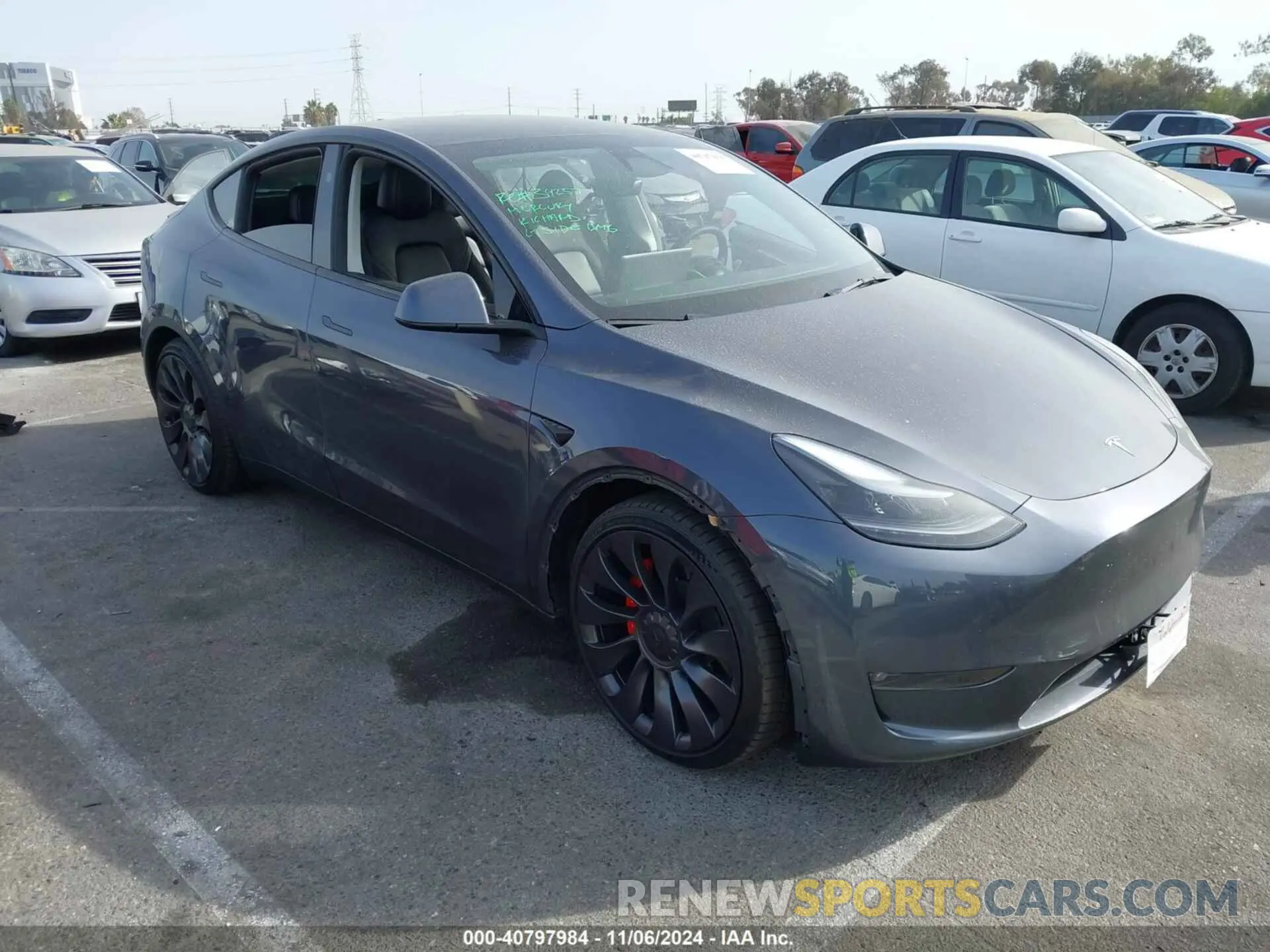 1 Photograph of a damaged car 7SAYGDEFXPF856925 TESLA MODEL Y 2023