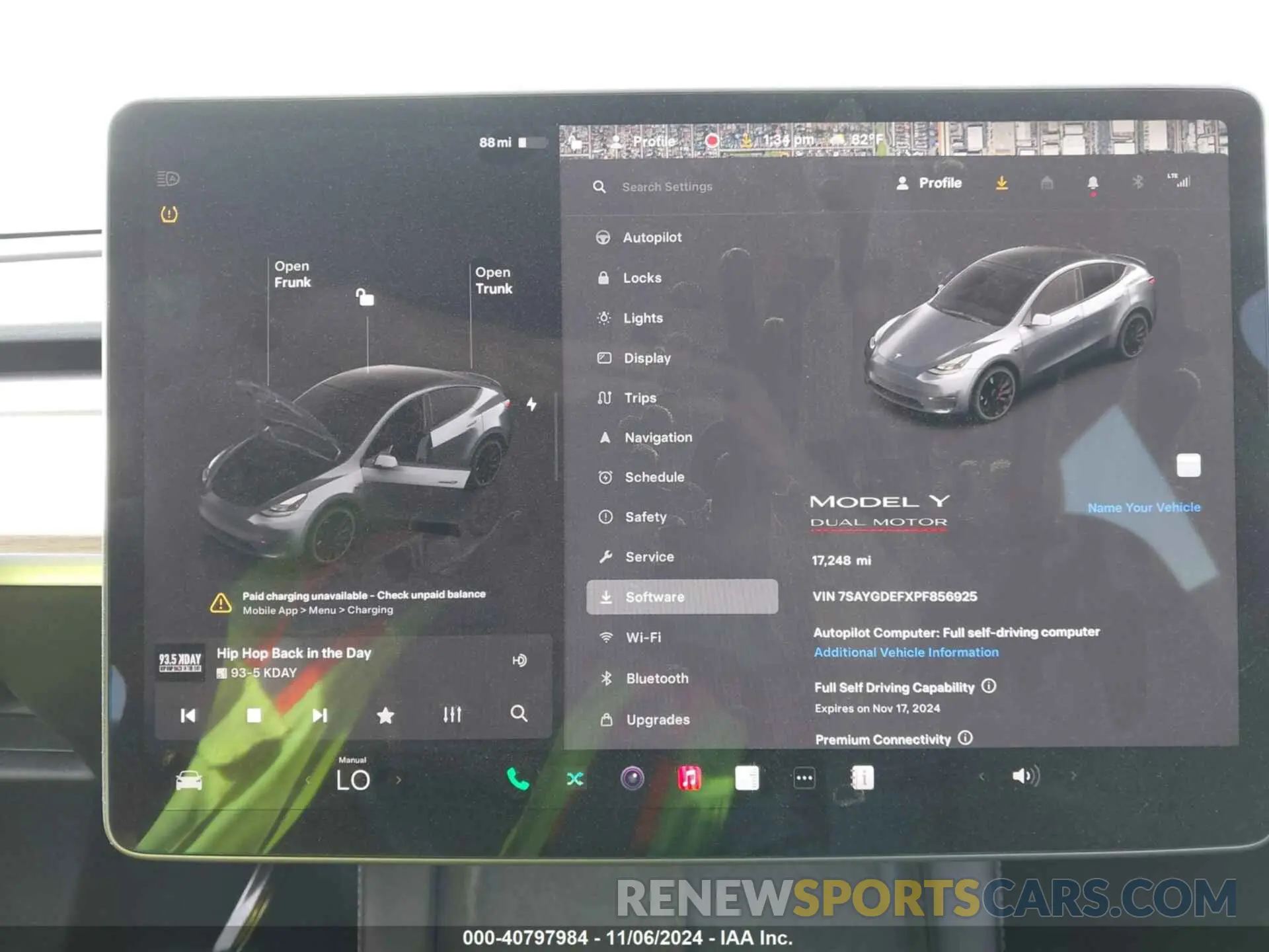 15 Photograph of a damaged car 7SAYGDEFXPF856925 TESLA MODEL Y 2023