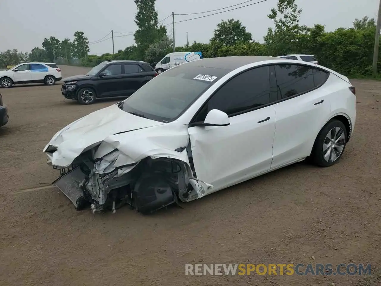 1 Photograph of a damaged car LRWYGDEE3PC107284 TESLA MODEL Y 2023