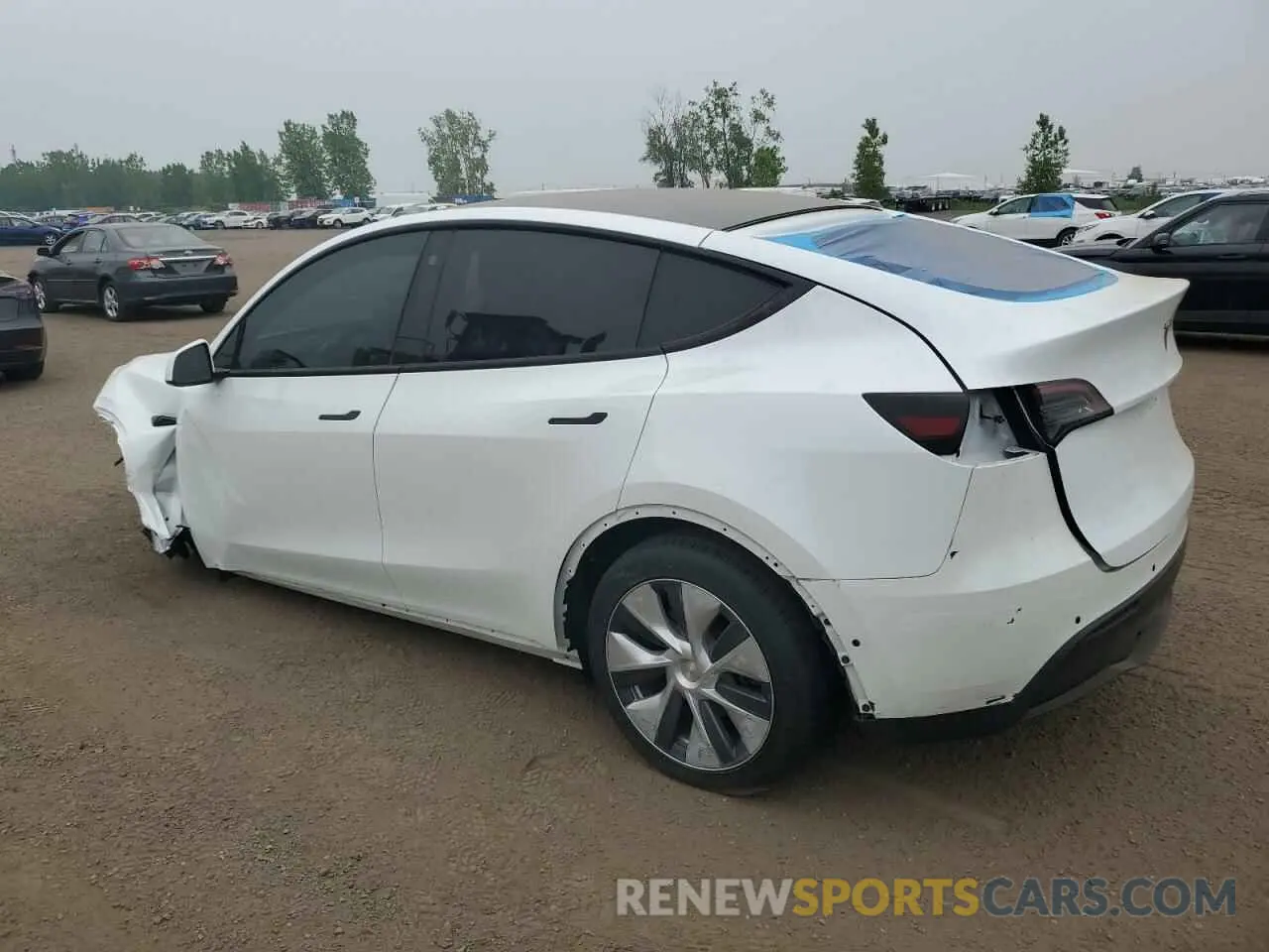 2 Photograph of a damaged car LRWYGDEE3PC107284 TESLA MODEL Y 2023