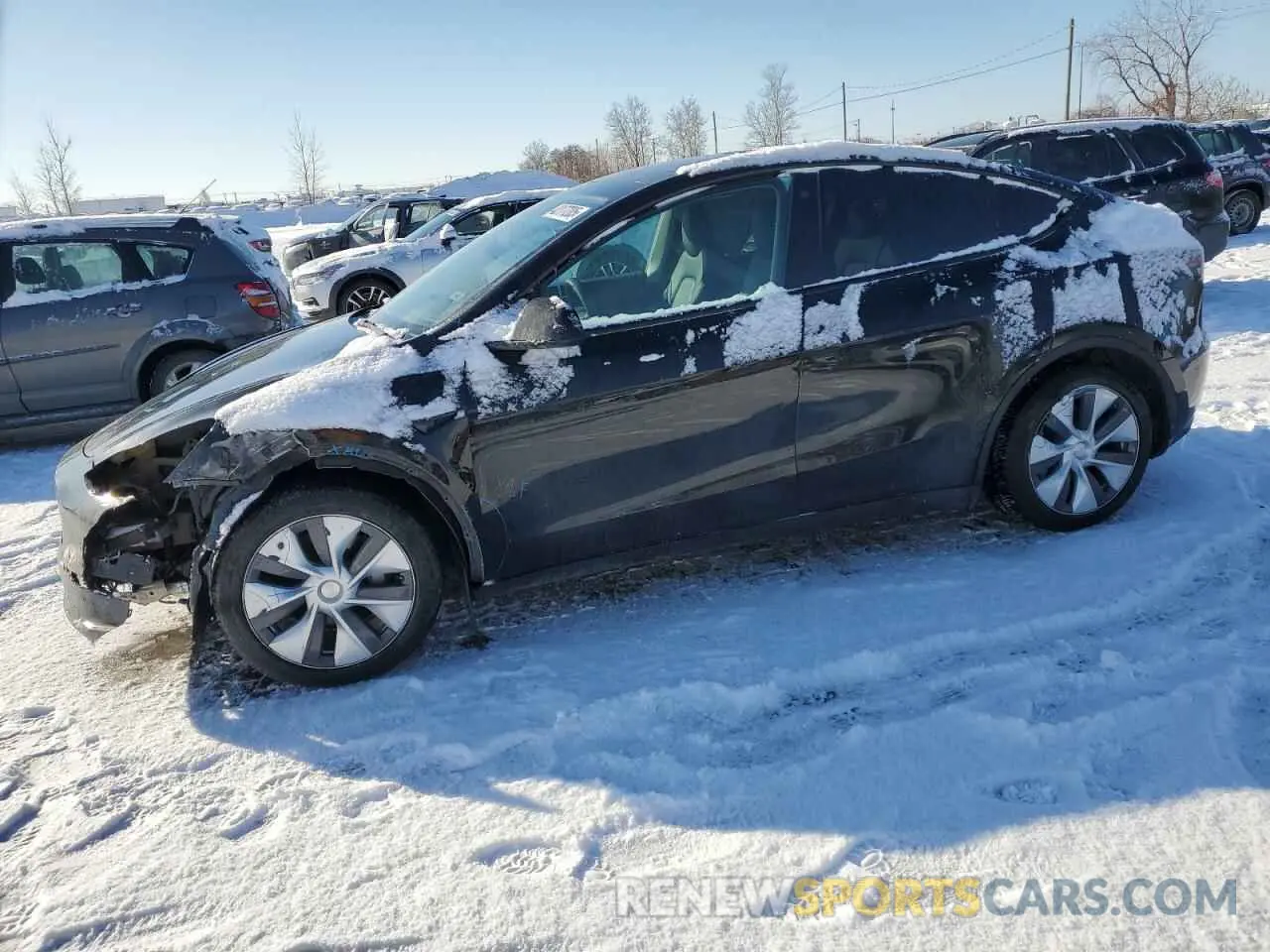 1 Photograph of a damaged car LRWYGDFD3PC966946 TESLA MODEL Y 2023