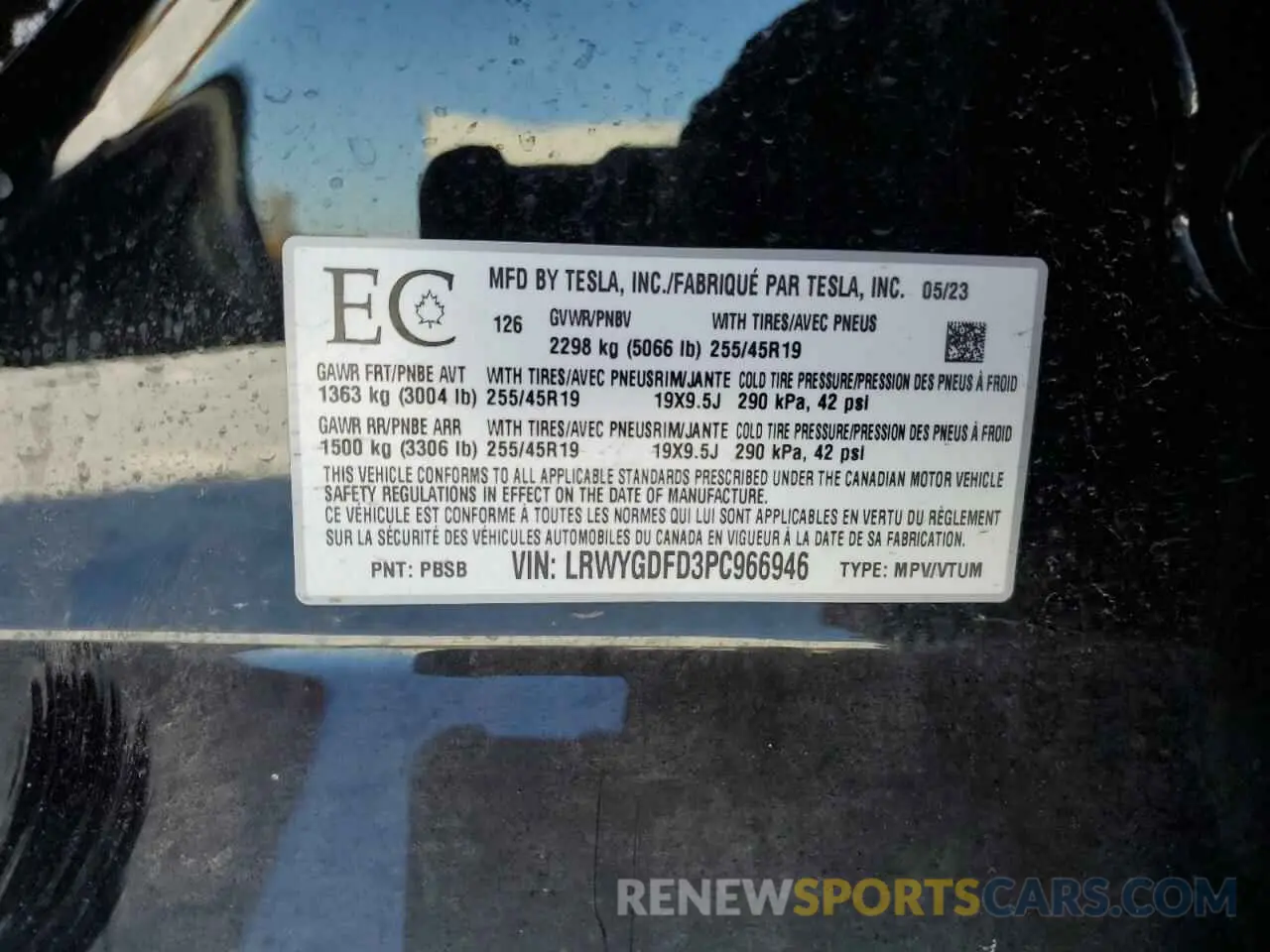 12 Photograph of a damaged car LRWYGDFD3PC966946 TESLA MODEL Y 2023