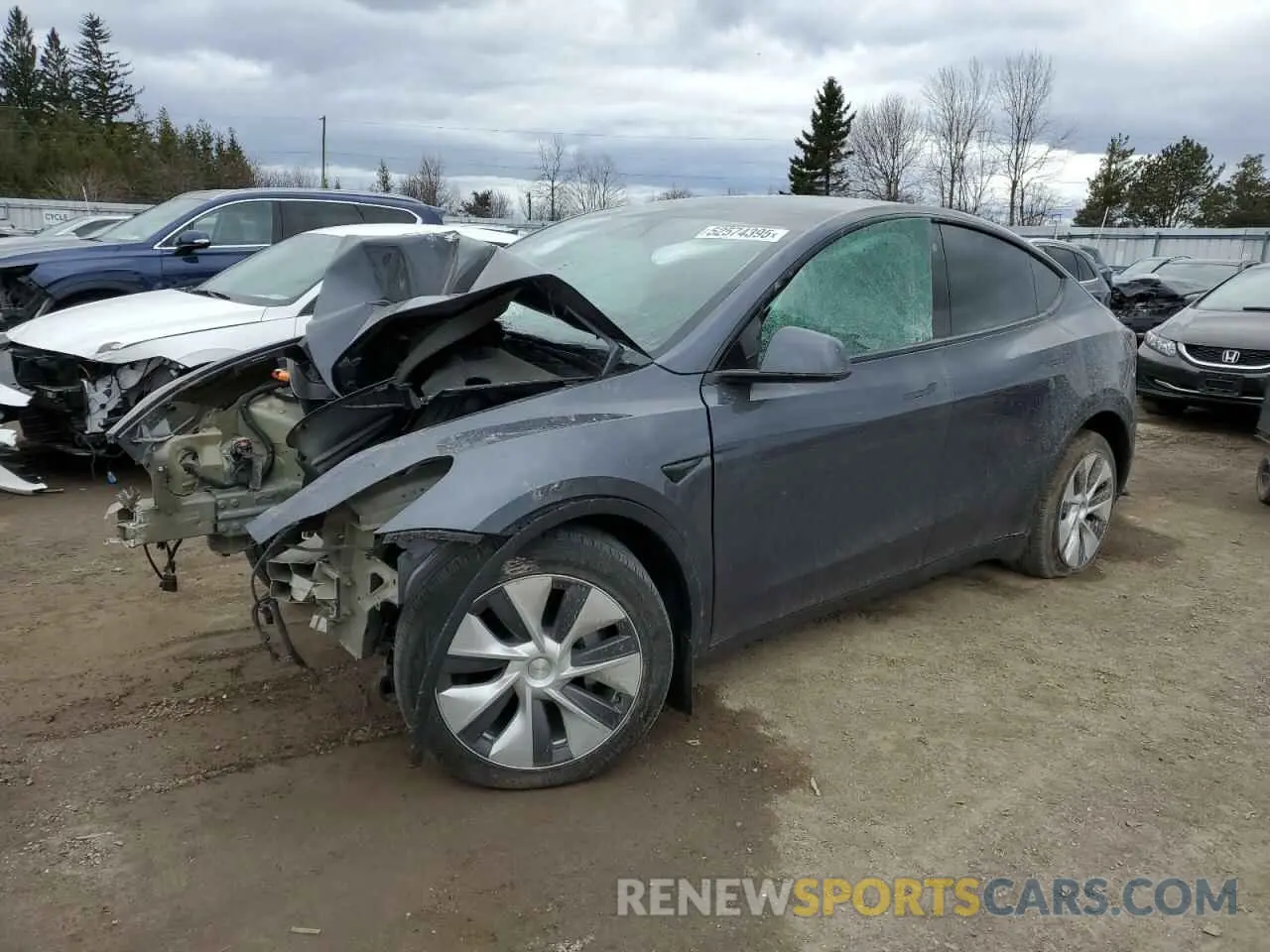 1 Photograph of a damaged car LRWYGDFD5PC164043 TESLA MODEL Y 2023