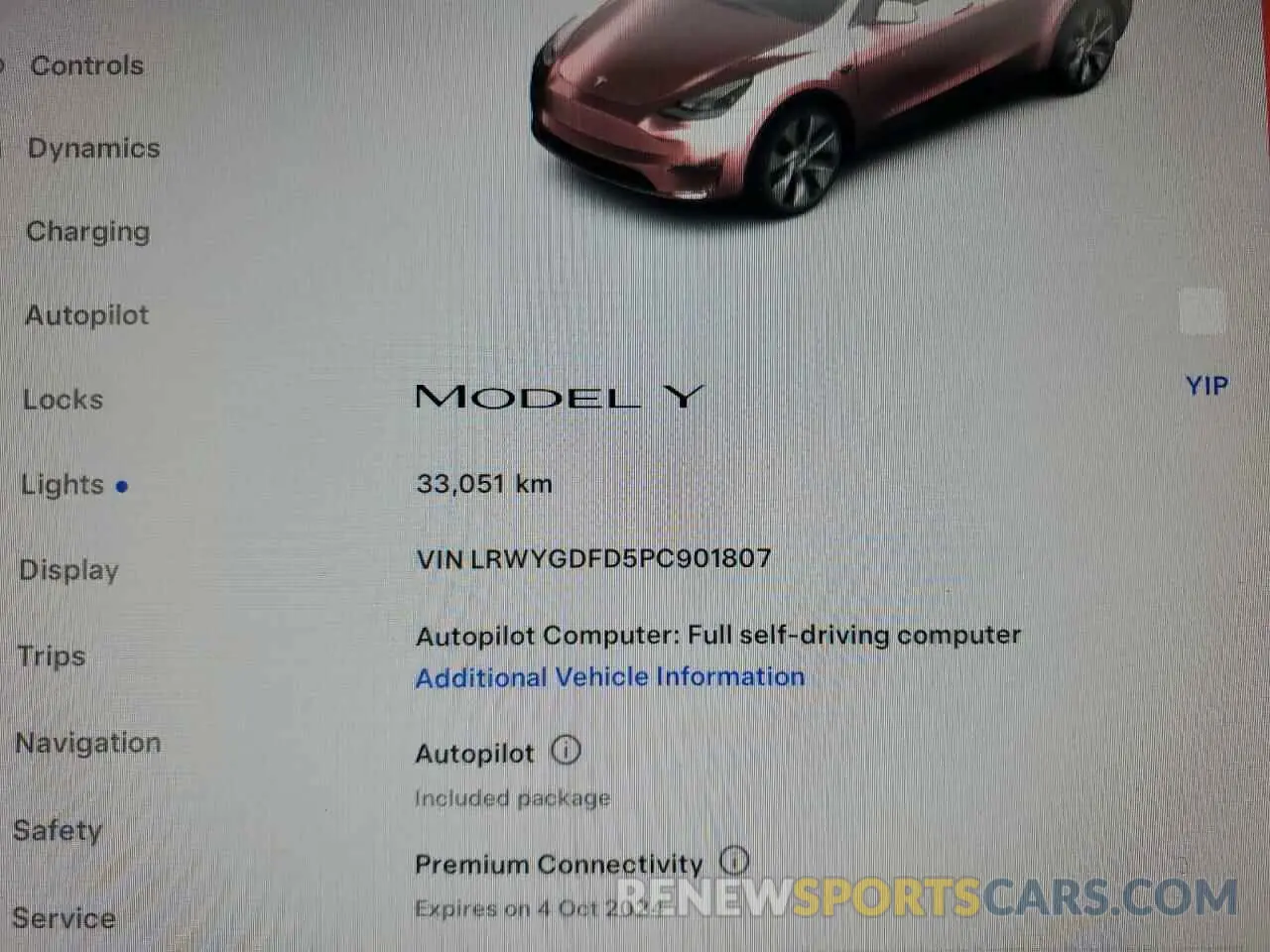9 Photograph of a damaged car LRWYGDFD5PC901807 TESLA MODEL Y 2023