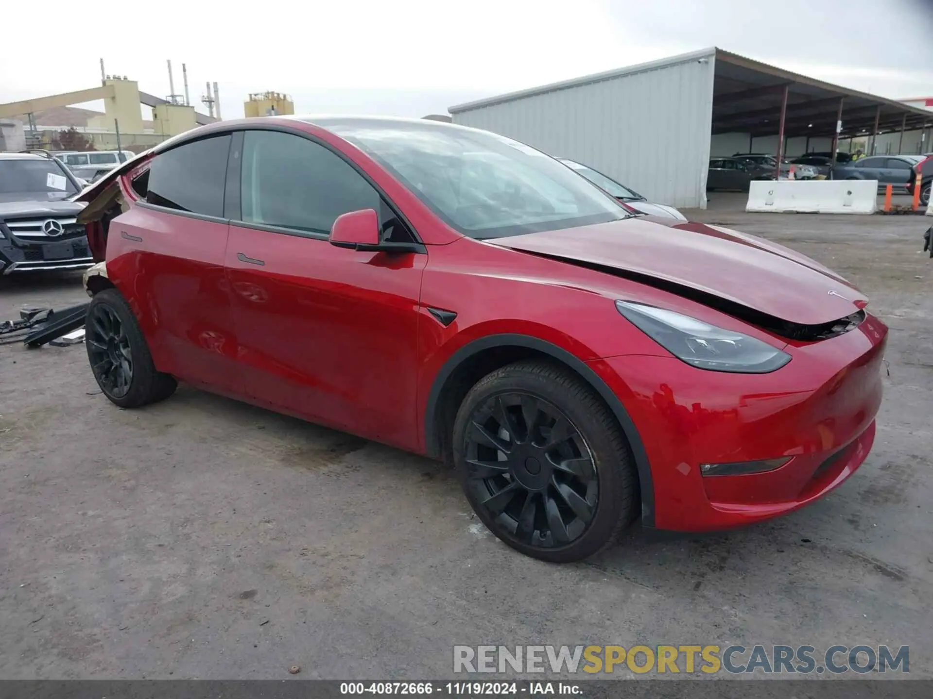 1 Photograph of a damaged car 7SAYGAEE0RF017553 TESLA MODEL Y 2024