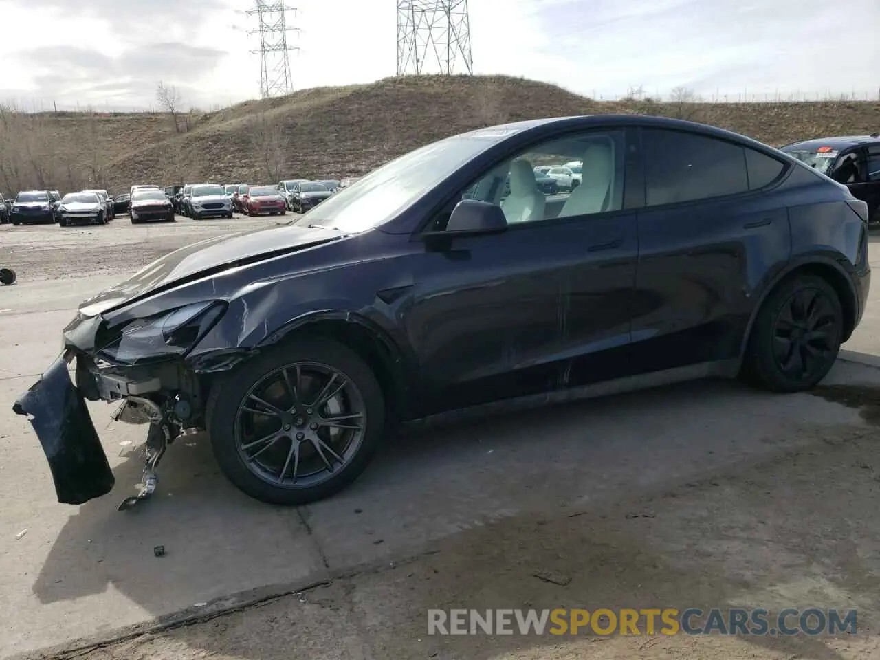 1 Photograph of a damaged car 7SAYGAEE0RF157909 TESLA MODEL Y 2024