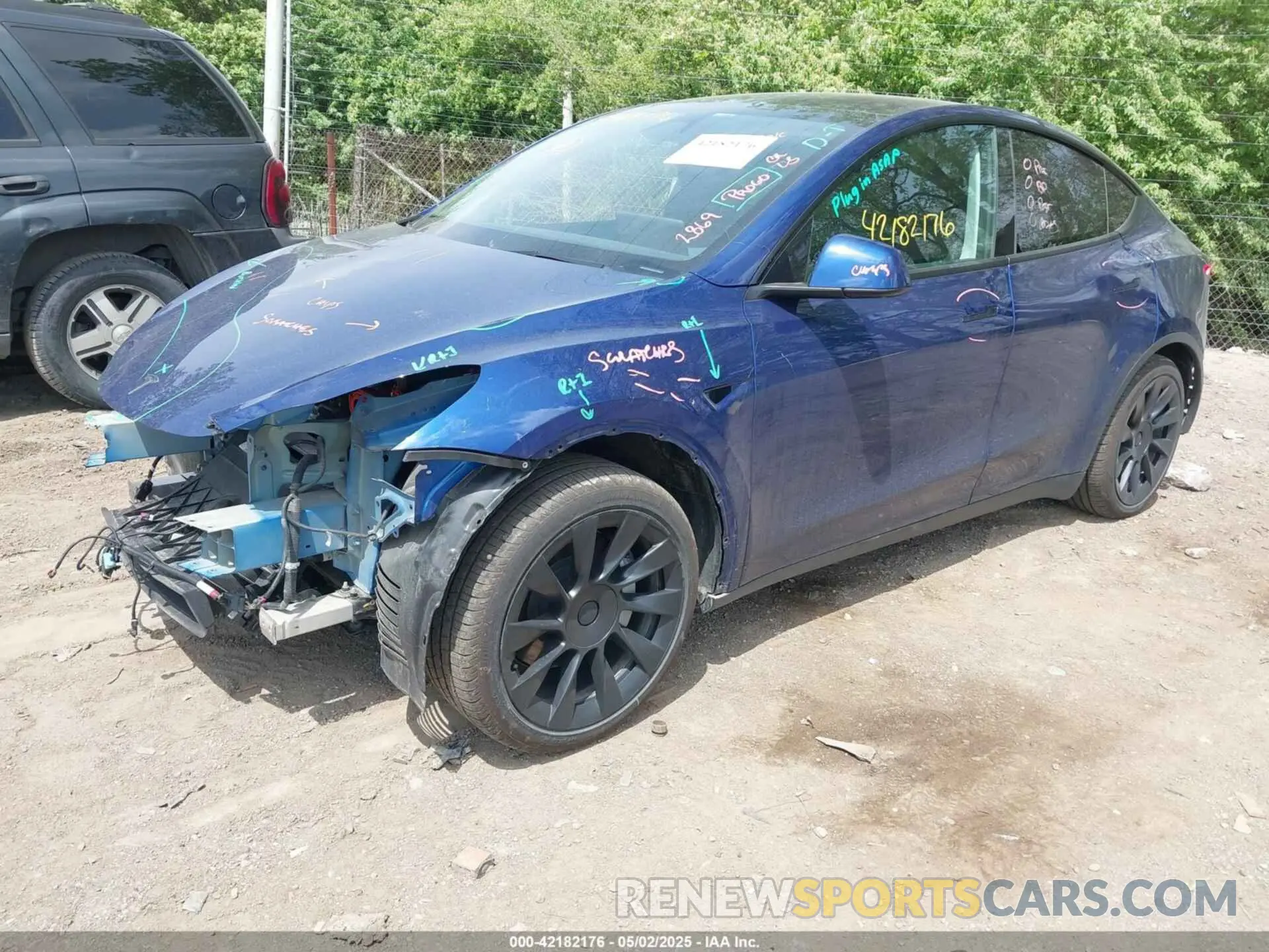 2 Photograph of a damaged car 7SAYGAEE0RF212018 TESLA MODEL Y 2024
