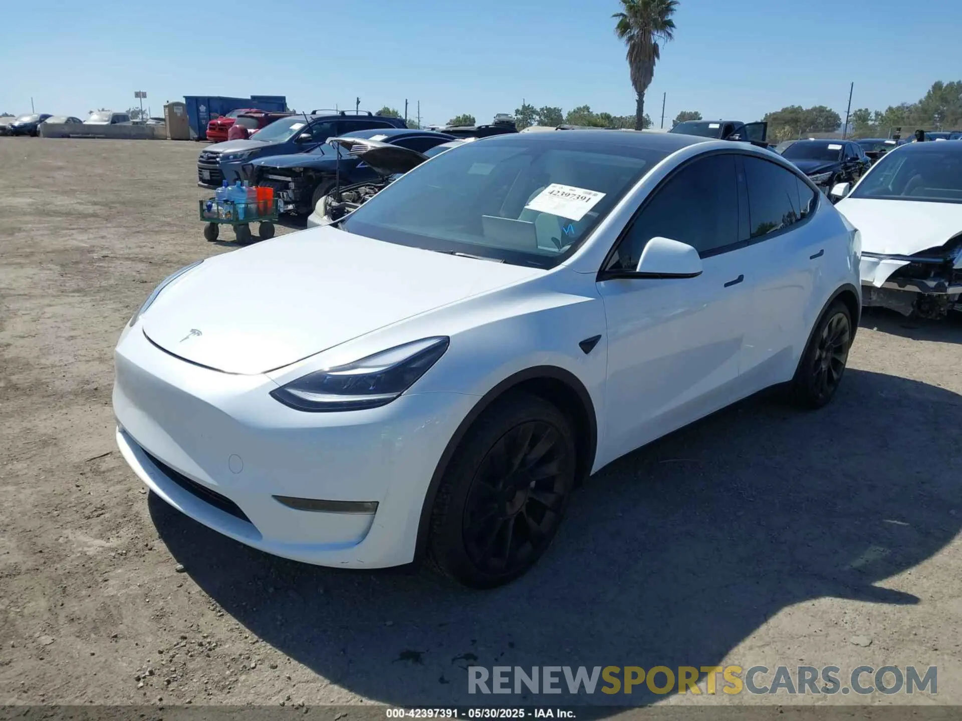 2 Photograph of a damaged car 7SAYGAEE1RF165825 TESLA MODEL Y 2024