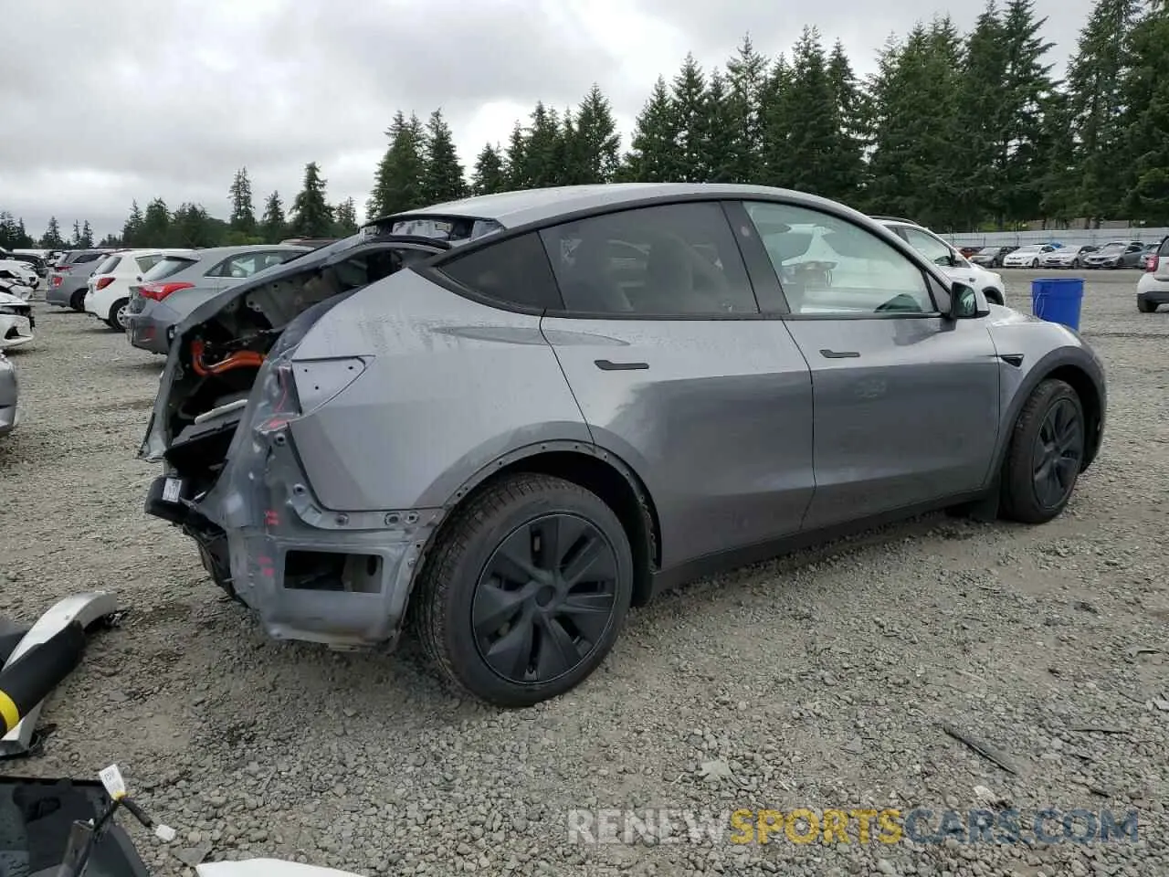 3 Photograph of a damaged car 7SAYGAEE1RF179143 TESLA MODEL Y 2024