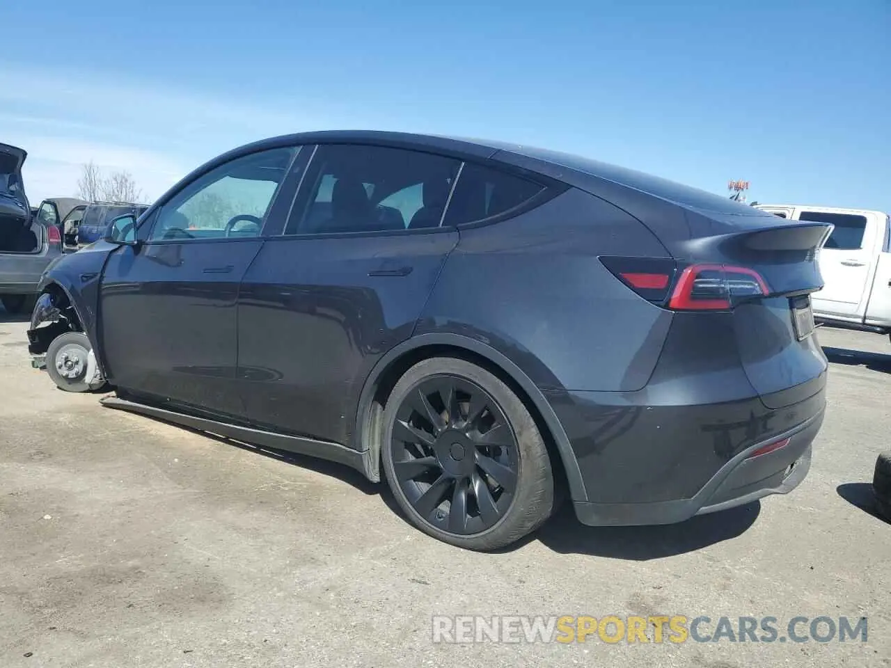 2 Photograph of a damaged car 7SAYGAEE1RF988643 TESLA MODEL Y 2024