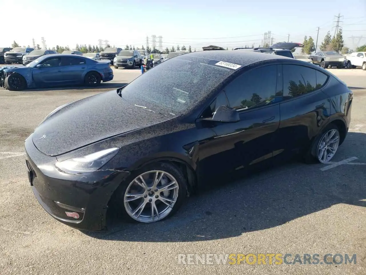 1 Photograph of a damaged car 7SAYGAEE2RF009101 TESLA MODEL Y 2024