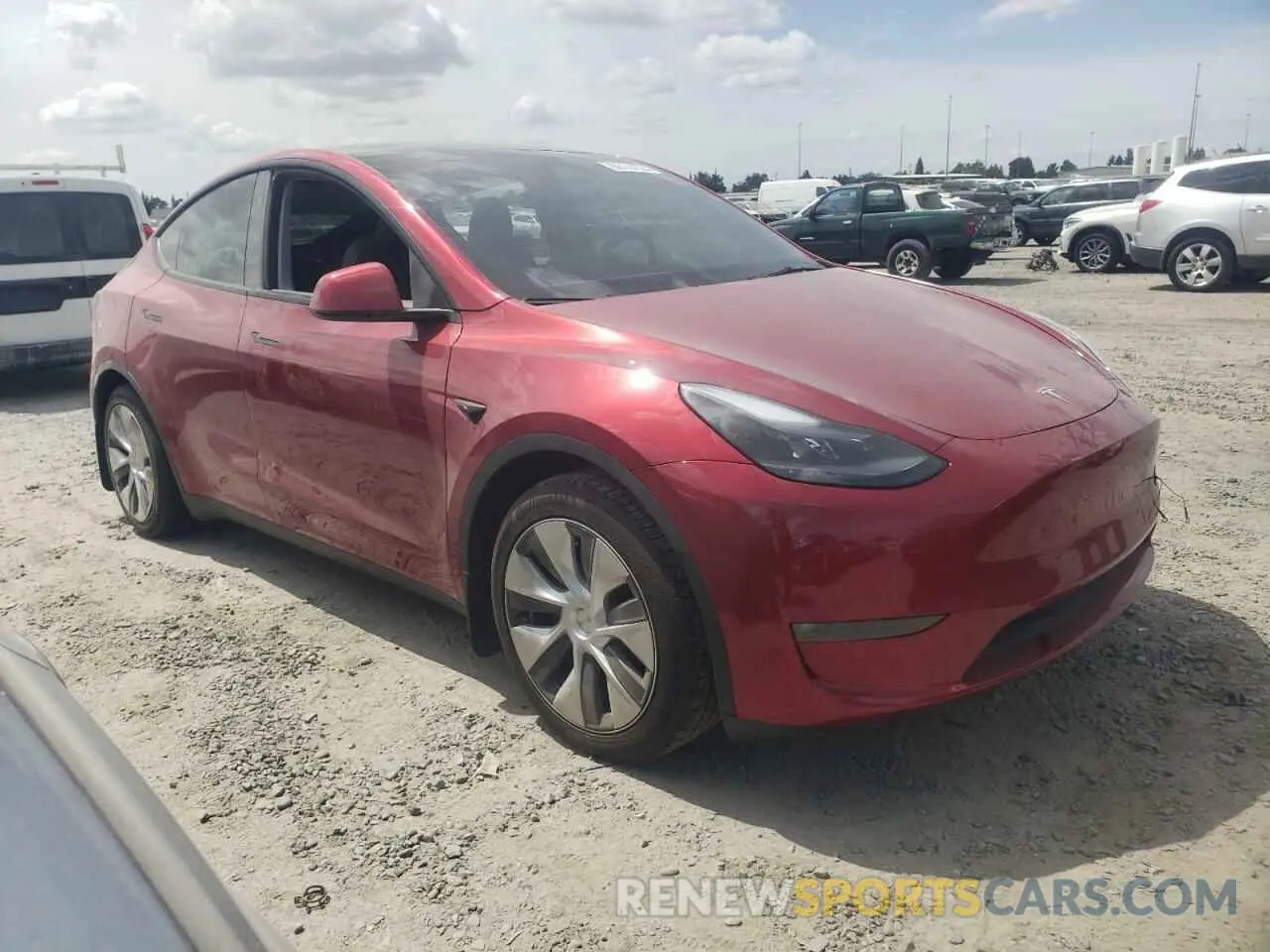 4 Photograph of a damaged car 7SAYGAEE2RF021409 TESLA MODEL Y 2024