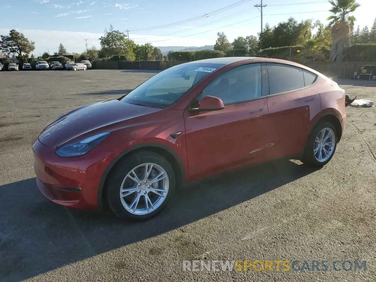 1 Photograph of a damaged car 7SAYGAEE2RF086437 TESLA MODEL Y 2024