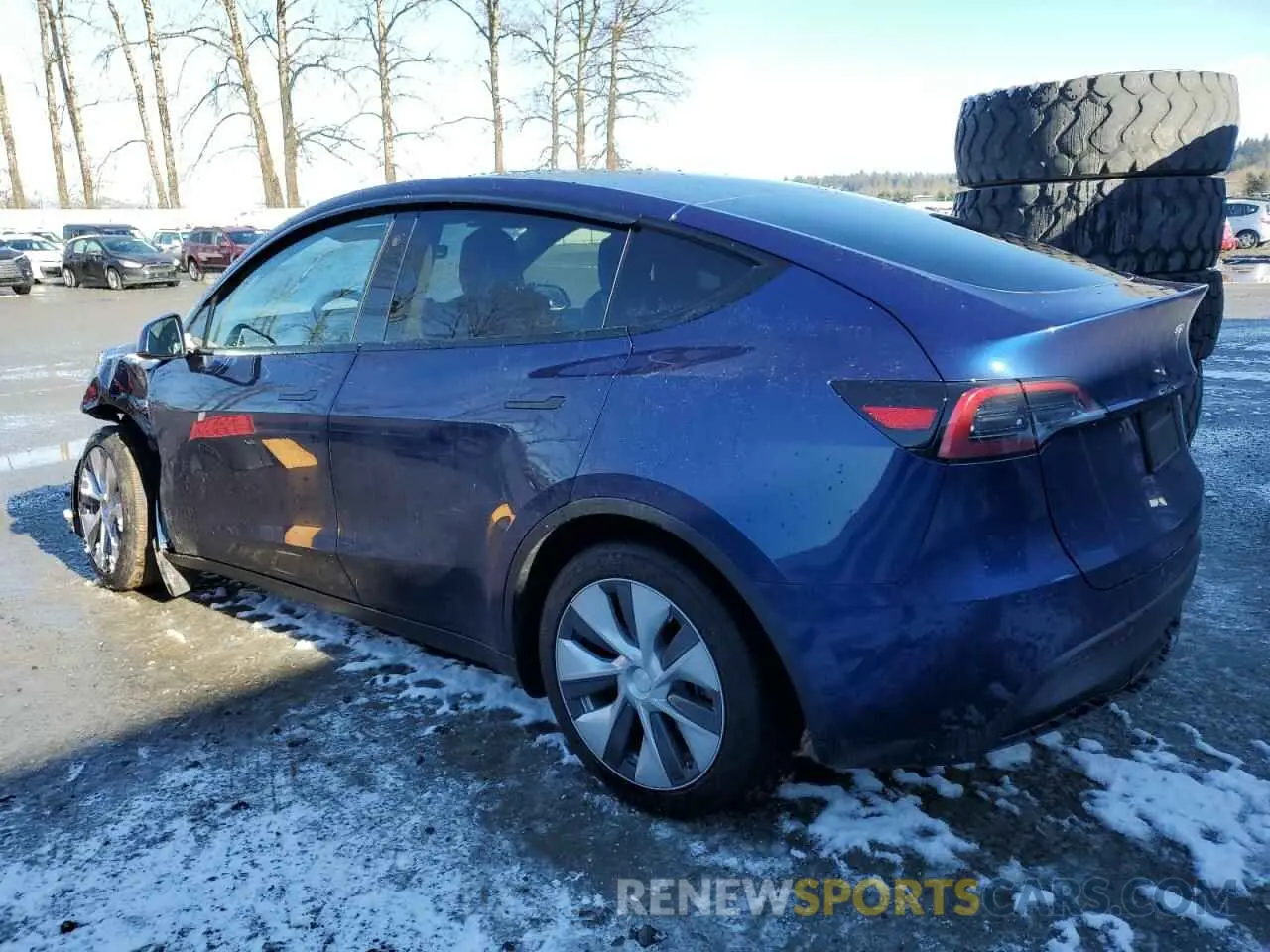 2 Photograph of a damaged car 7SAYGAEE2RF981359 TESLA MODEL Y 2024