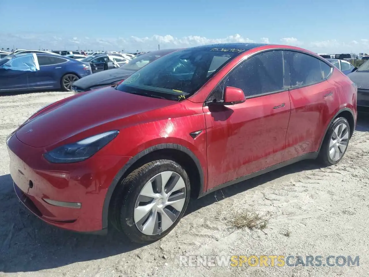 1 Photograph of a damaged car 7SAYGAEE5RF079935 TESLA MODEL Y 2024