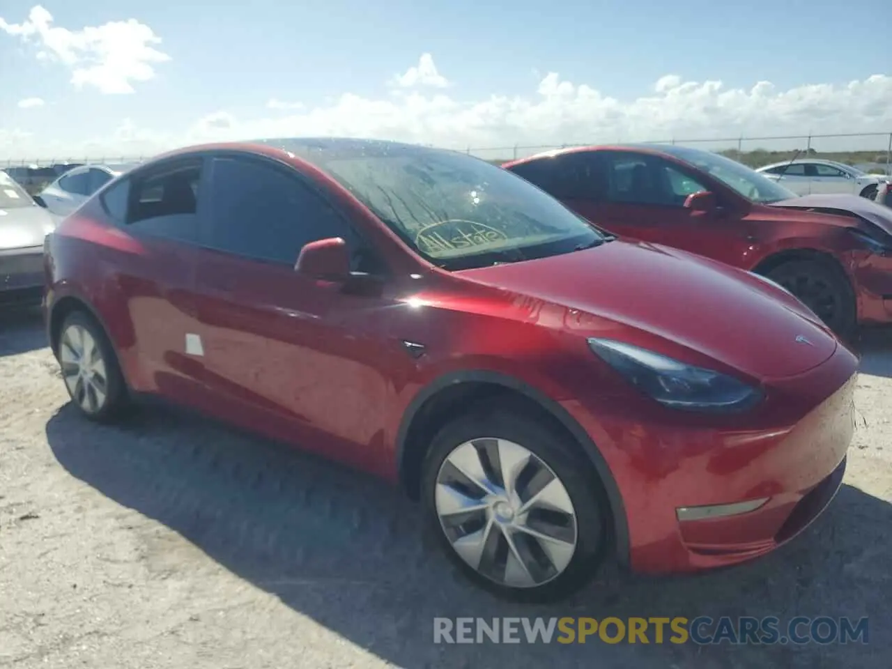 4 Photograph of a damaged car 7SAYGAEE5RF079935 TESLA MODEL Y 2024