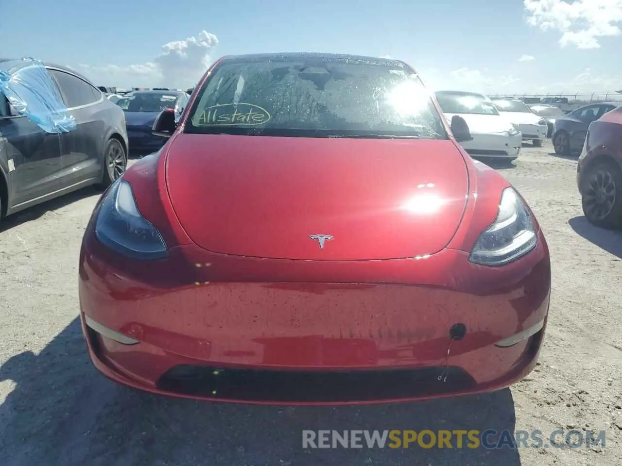 5 Photograph of a damaged car 7SAYGAEE5RF079935 TESLA MODEL Y 2024