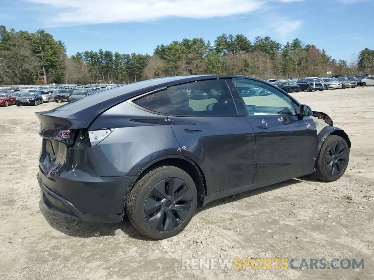 3 Photograph of a damaged car 7SAYGAEE5RF214010 TESLA MODEL Y 2024