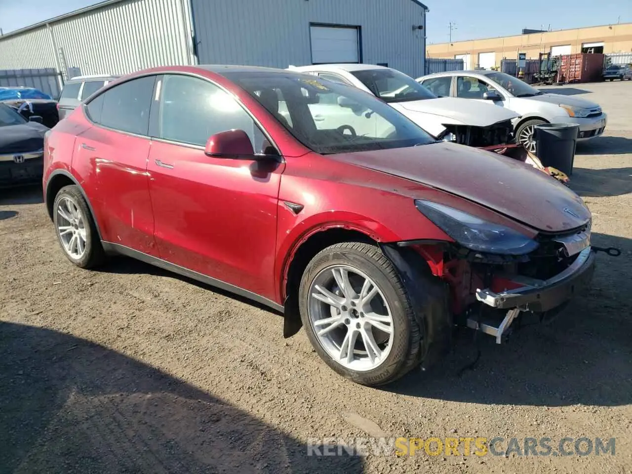 4 Photograph of a damaged car 7SAYGAEE6RF061654 TESLA MODEL Y 2024