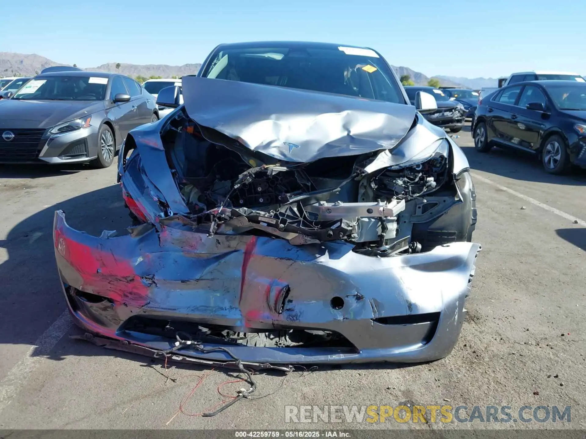 6 Photograph of a damaged car 7SAYGAEE6RF155551 TESLA MODEL Y 2024