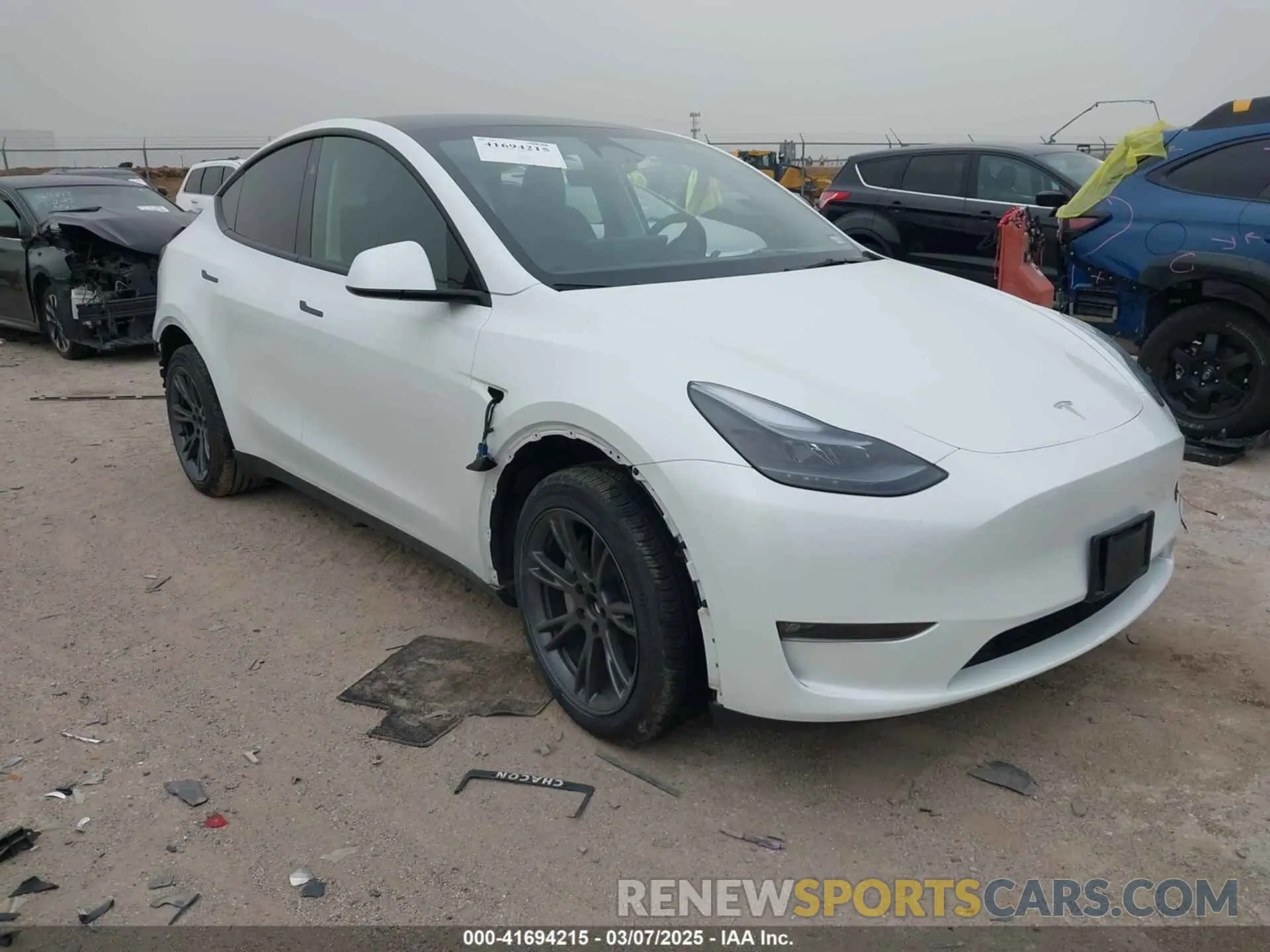 1 Photograph of a damaged car 7SAYGAEE6RF171037 TESLA MODEL Y 2024