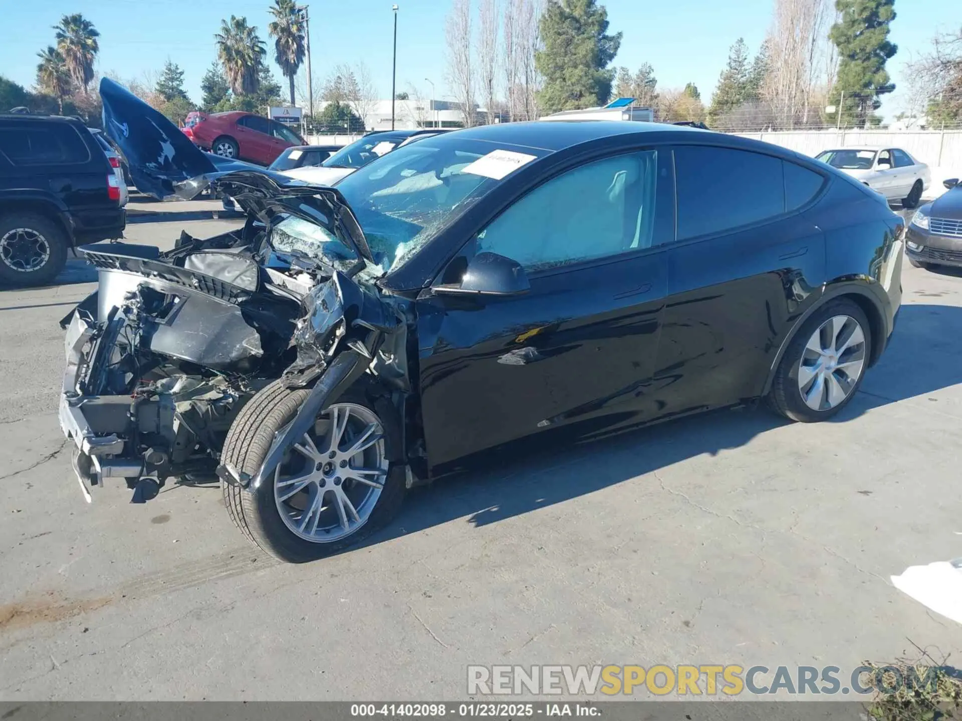 2 Photograph of a damaged car 7SAYGAEE7RF014424 TESLA MODEL Y 2024