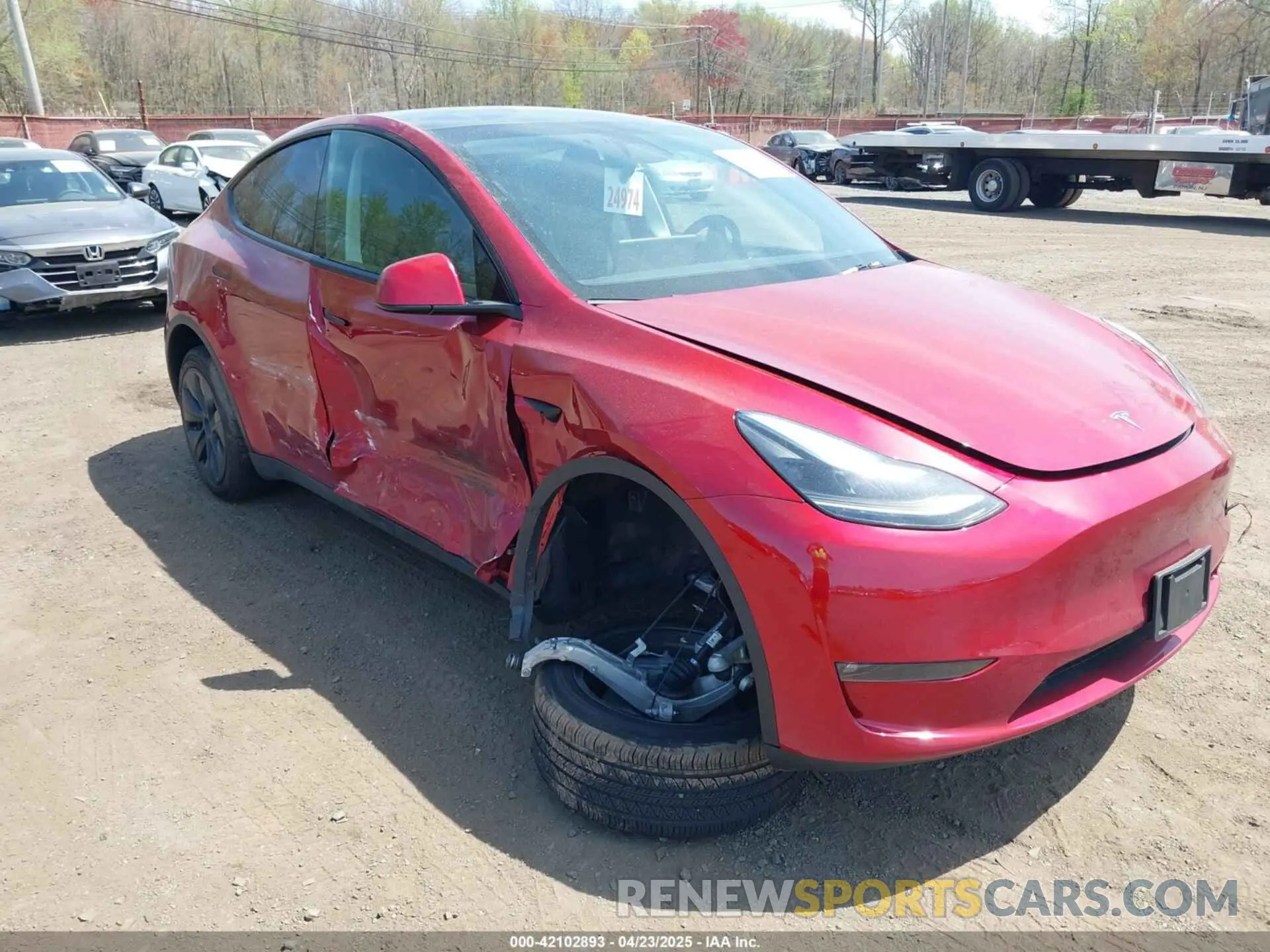 6 Photograph of a damaged car 7SAYGAEE7RF167448 TESLA MODEL Y 2024