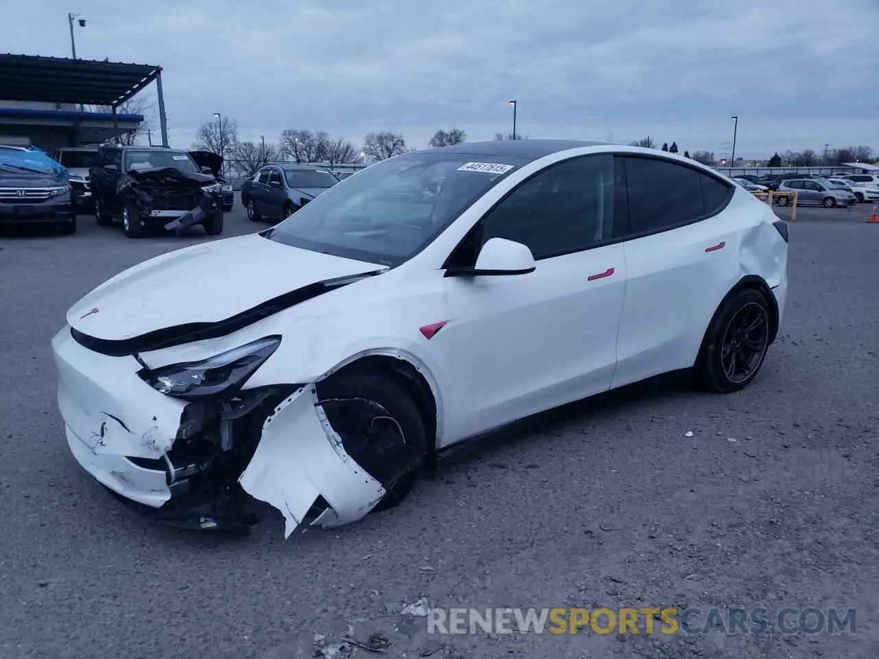 1 Photograph of a damaged car 7SAYGAEE9RF099721 TESLA MODEL Y 2024