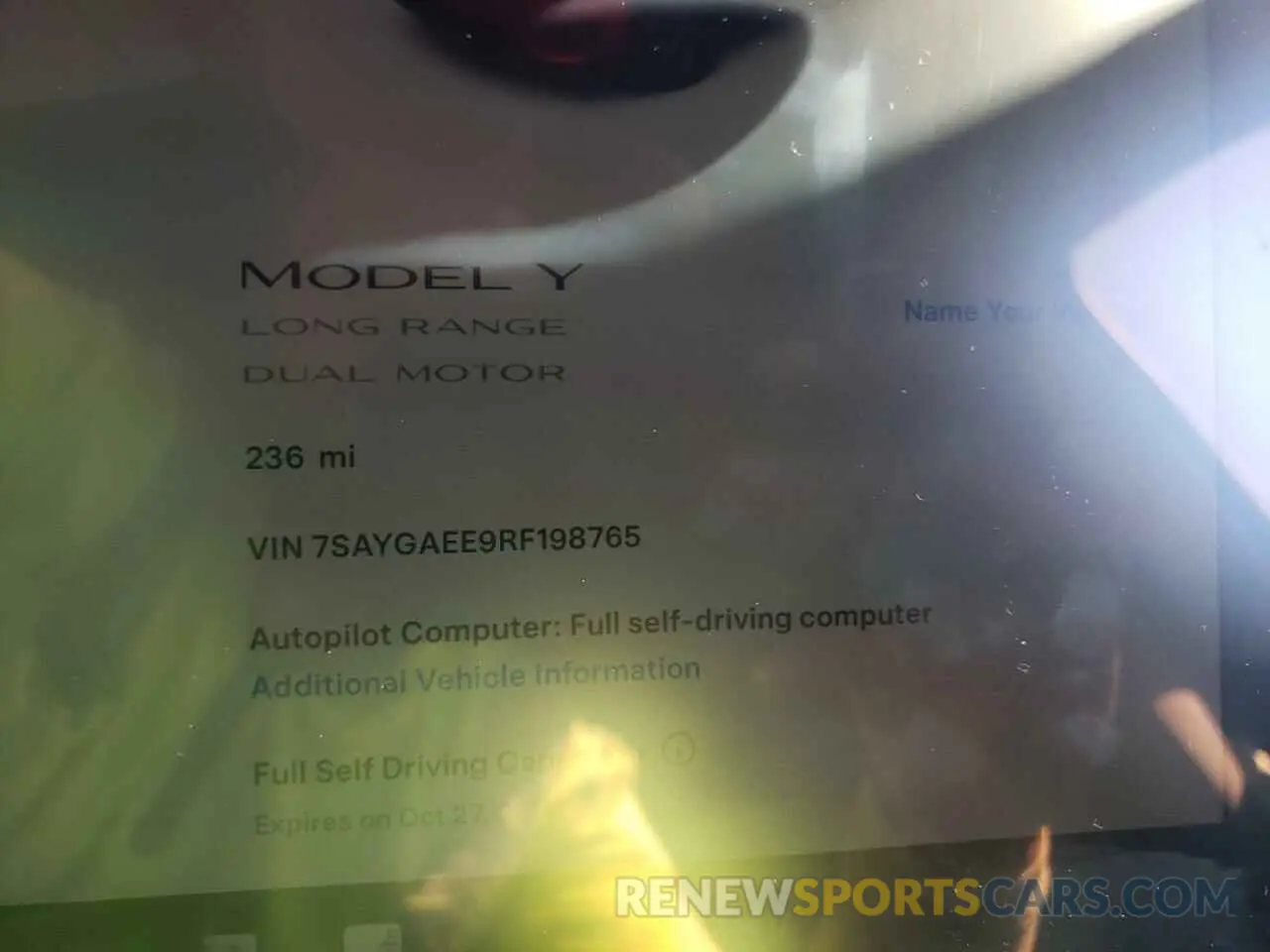 9 Photograph of a damaged car 7SAYGAEE9RF198765 TESLA MODEL Y 2024