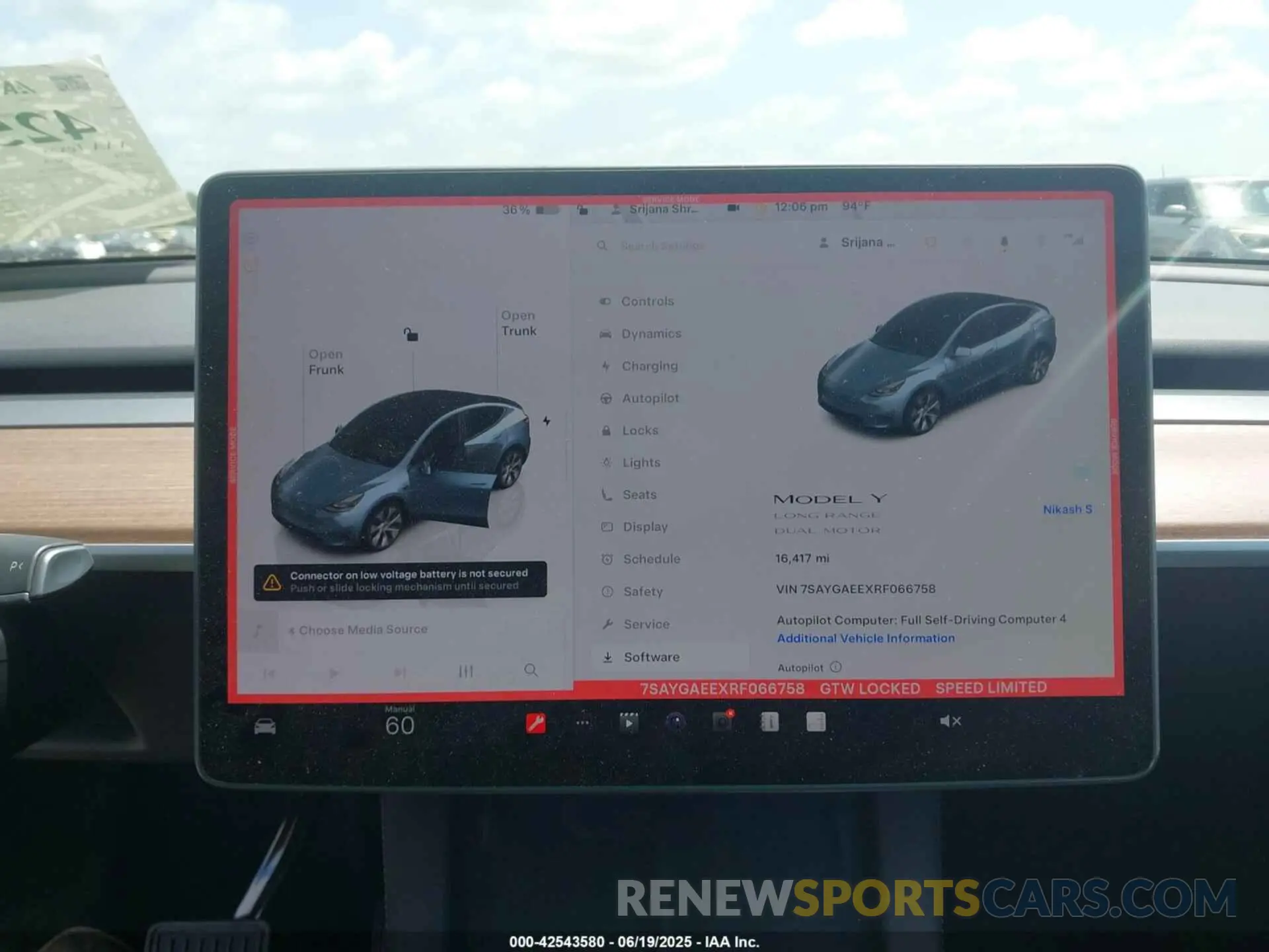 17 Photograph of a damaged car 7SAYGAEEXRF066758 TESLA MODEL Y 2024