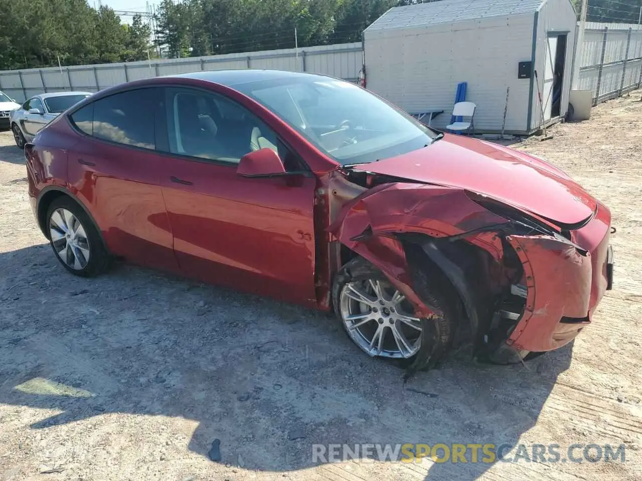 4 Photograph of a damaged car 7SAYGAEEXRF071829 TESLA MODEL Y 2024