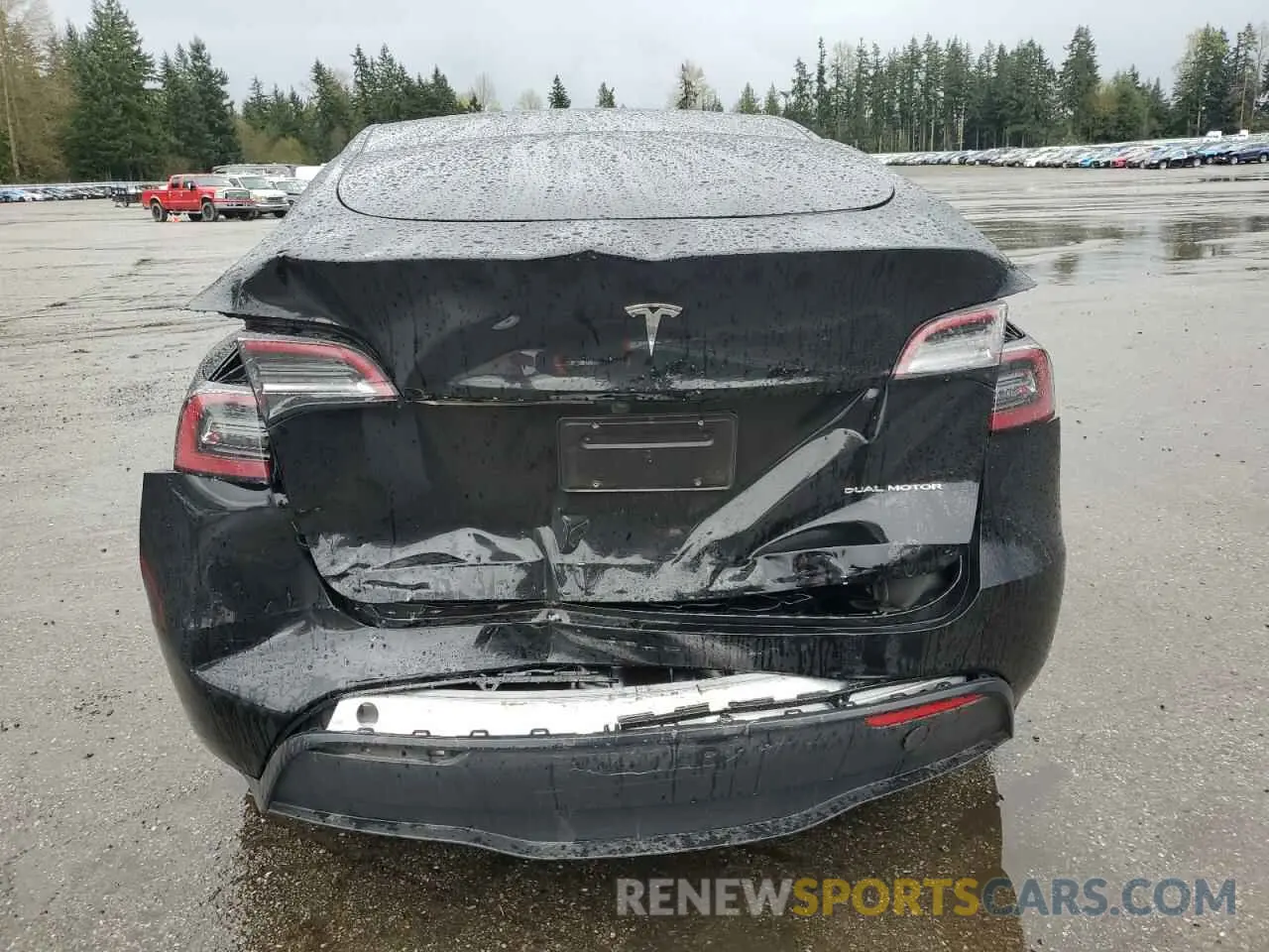 6 Photograph of a damaged car 7SAYGAEEXRF127123 TESLA MODEL Y 2024
