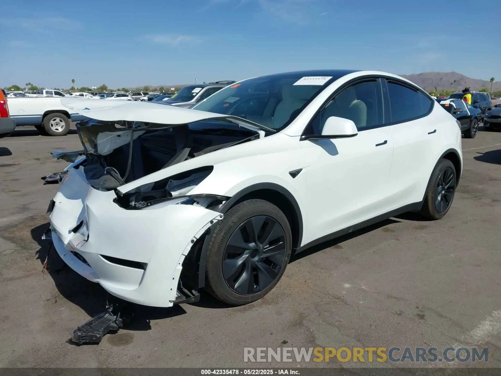 2 Photograph of a damaged car 7SAYGAEEXRF165581 TESLA MODEL Y 2024