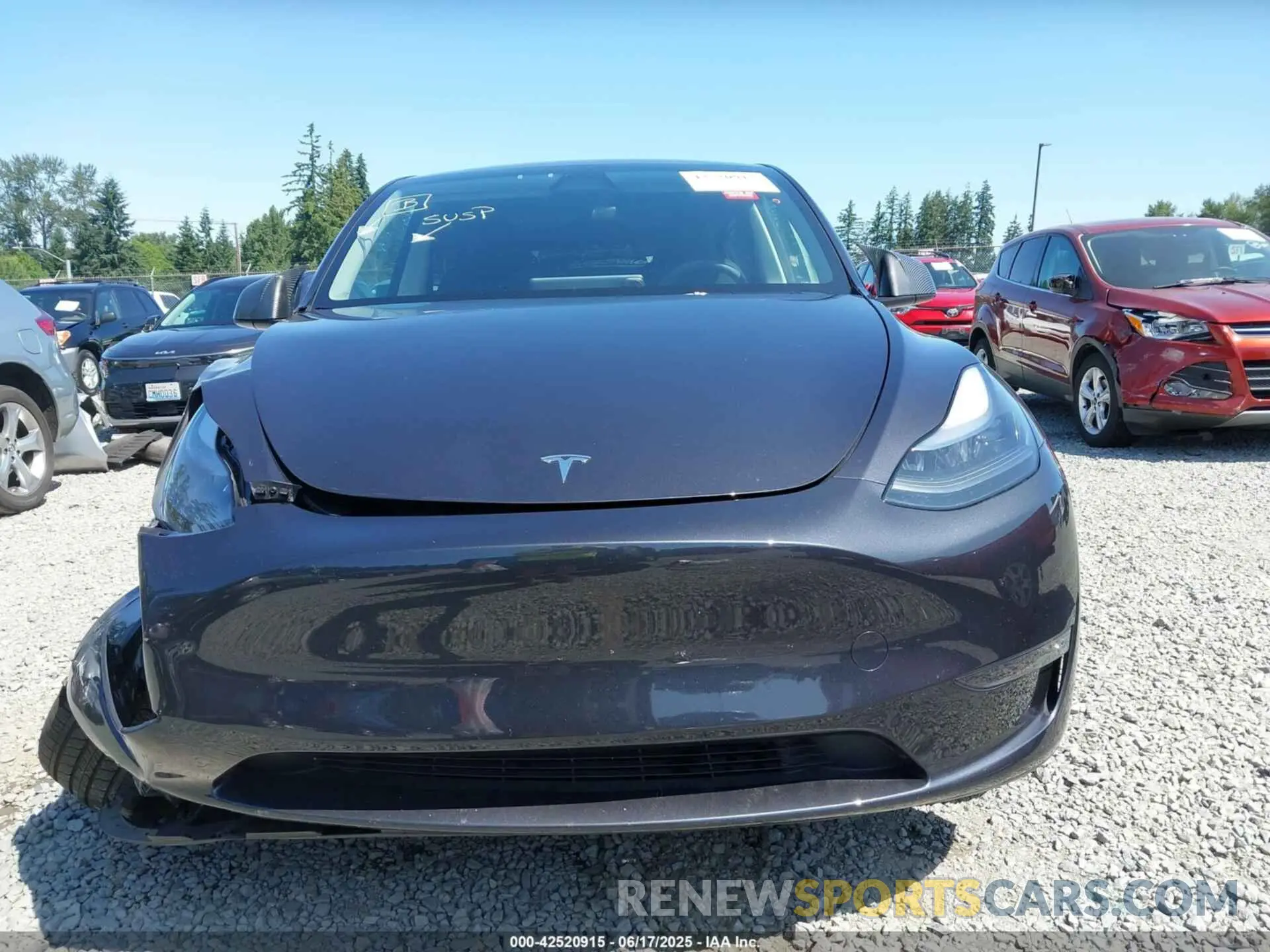 13 Photograph of a damaged car 7SAYGAEEXRF180212 TESLA MODEL Y 2024