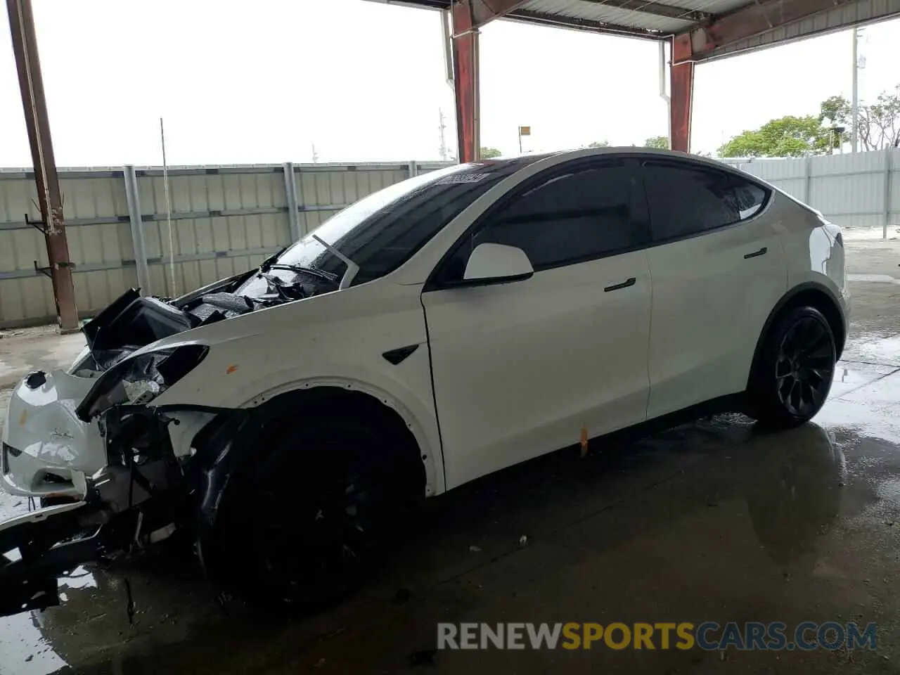1 Photograph of a damaged car 7SAYGDED0RF034717 TESLA MODEL Y 2024