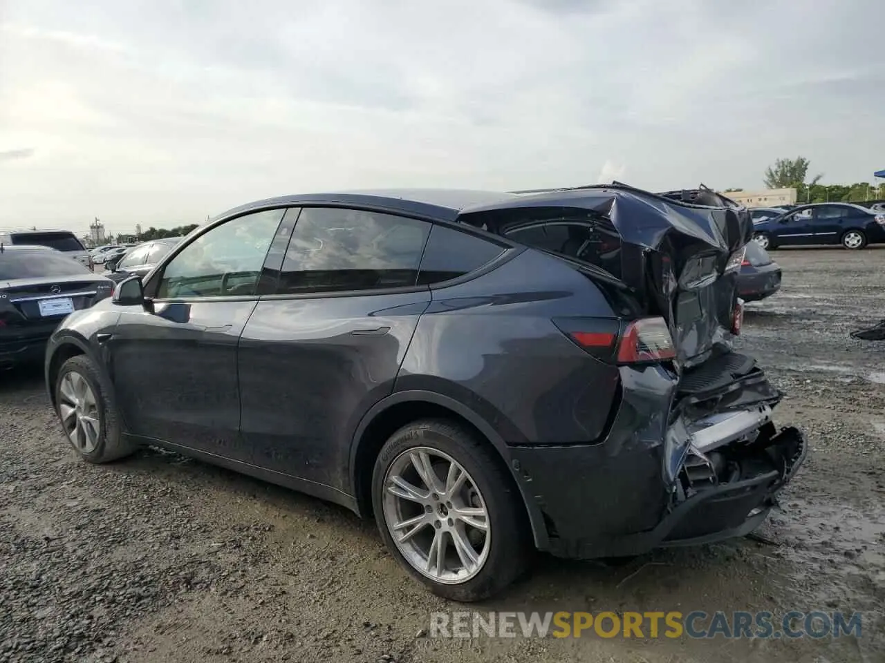 2 Photograph of a damaged car 7SAYGDED0RF093184 TESLA MODEL Y 2024