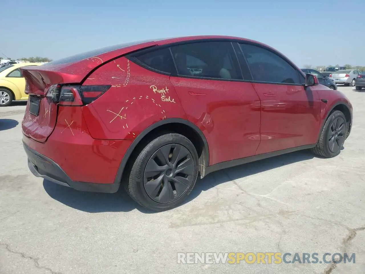 3 Photograph of a damaged car 7SAYGDED0RF191020 TESLA MODEL Y 2024