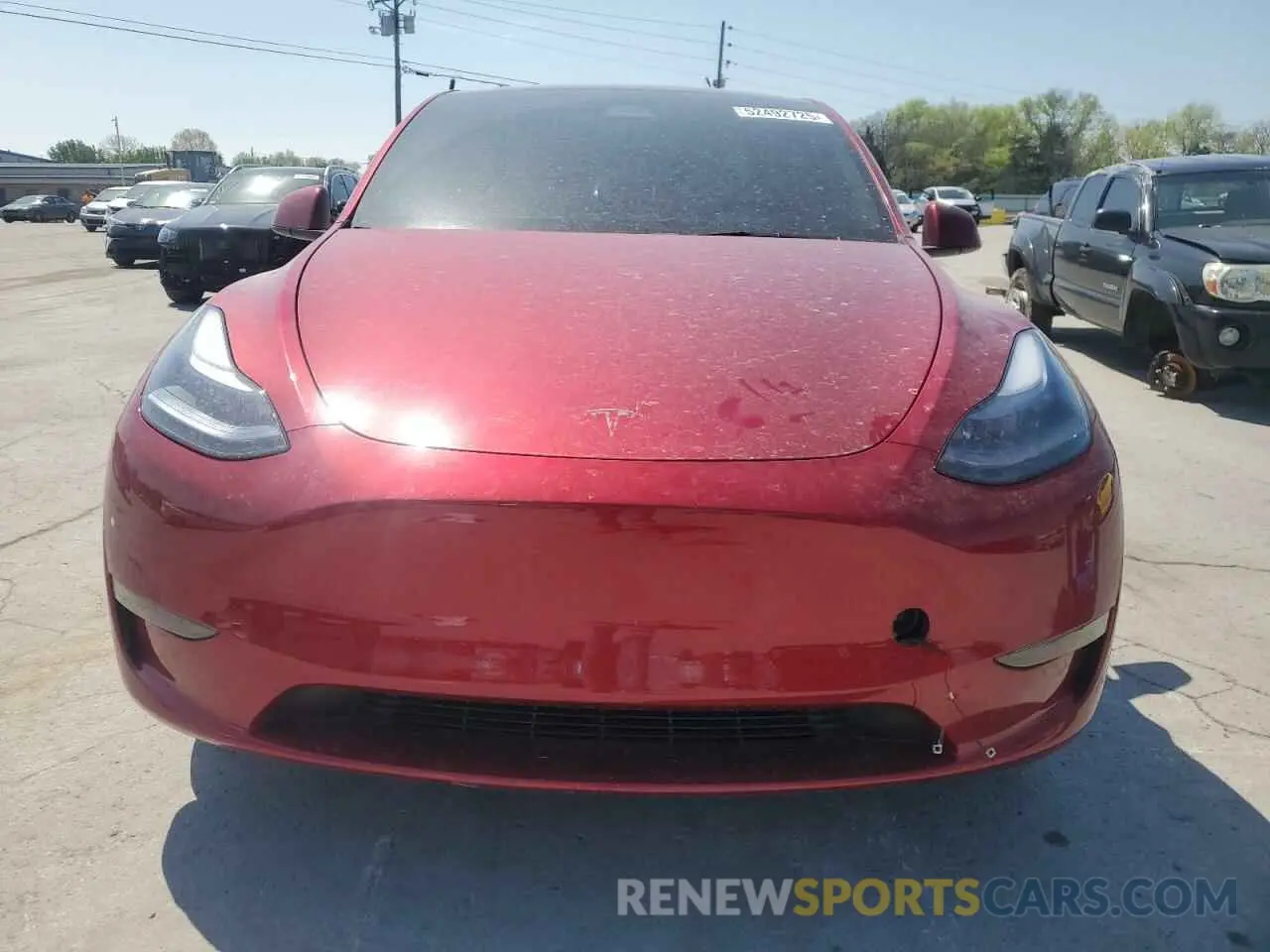 5 Photograph of a damaged car 7SAYGDED0RF191020 TESLA MODEL Y 2024