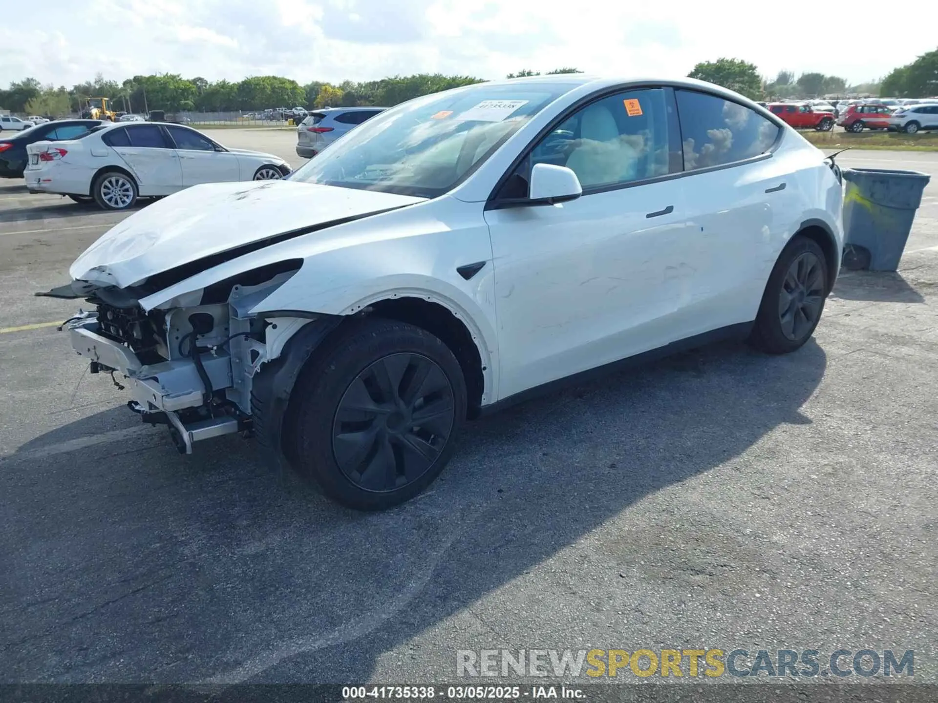 2 Photograph of a damaged car 7SAYGDED0RF199456 TESLA MODEL Y 2024