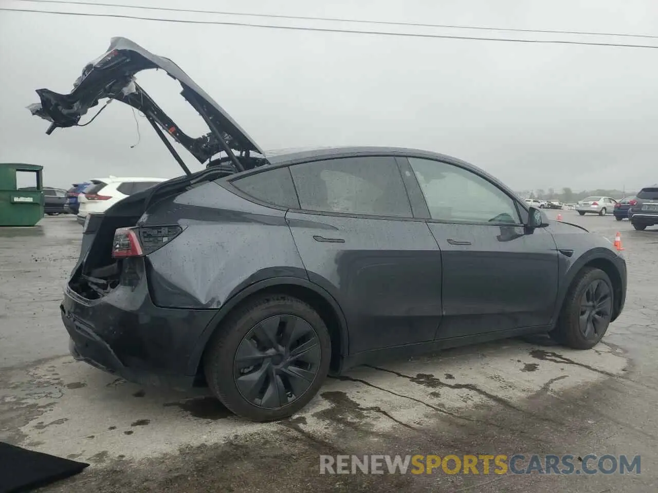 3 Photograph of a damaged car 7SAYGDED1RA321691 TESLA MODEL Y 2024