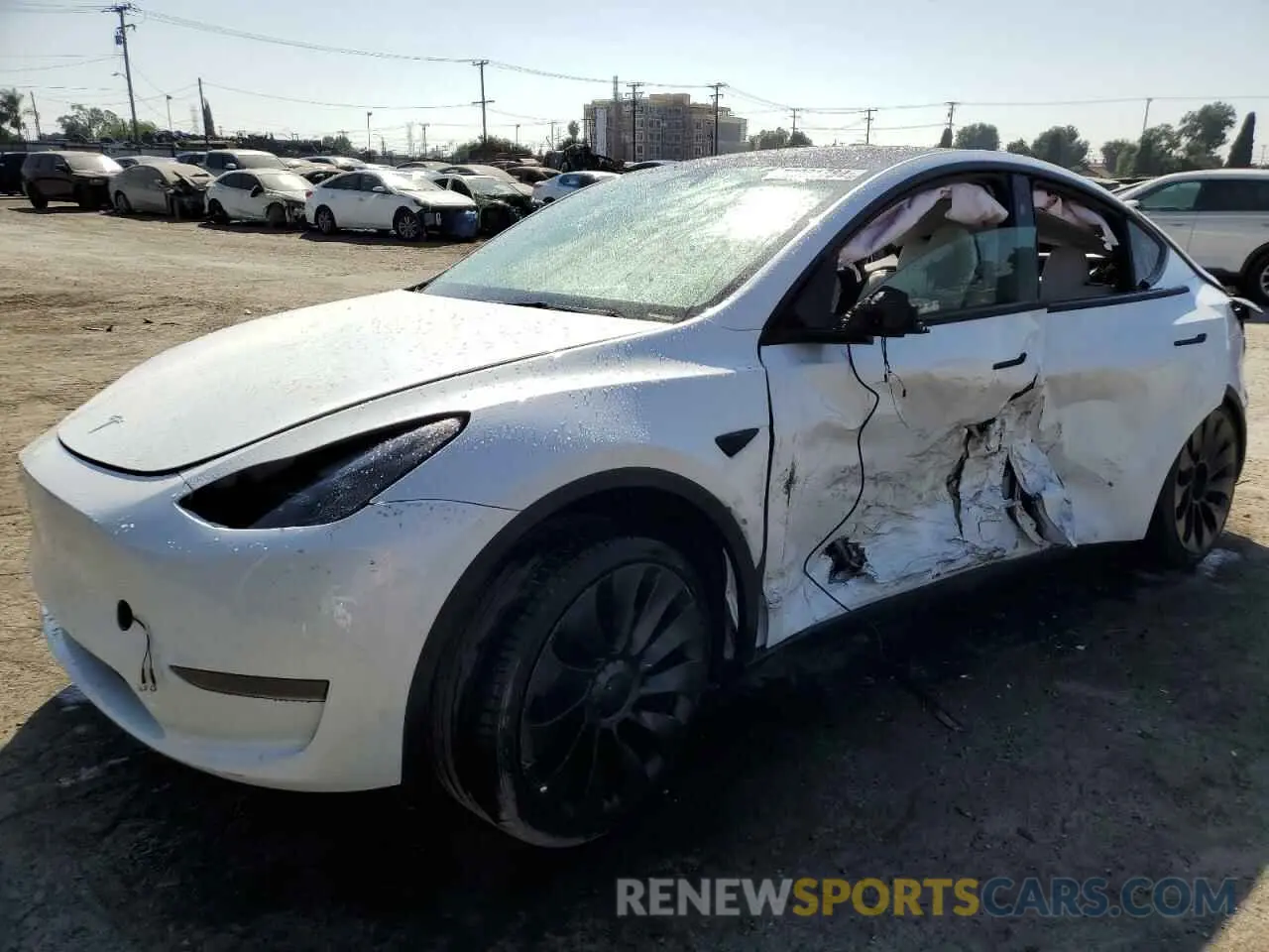 1 Photograph of a damaged car 7SAYGDED1RF104449 TESLA MODEL Y 2024