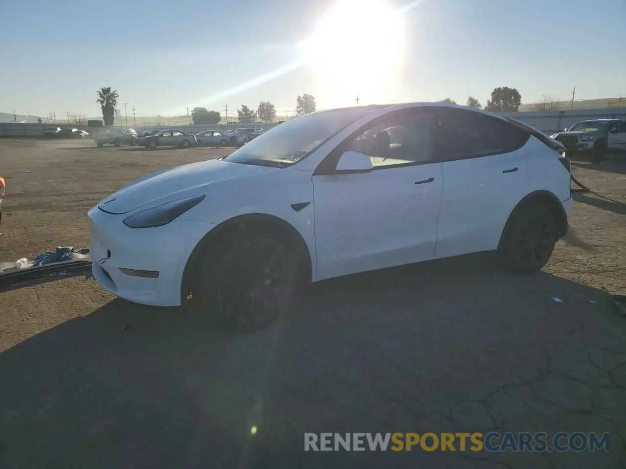 1 Photograph of a damaged car 7SAYGDED1RF154851 TESLA MODEL Y 2024