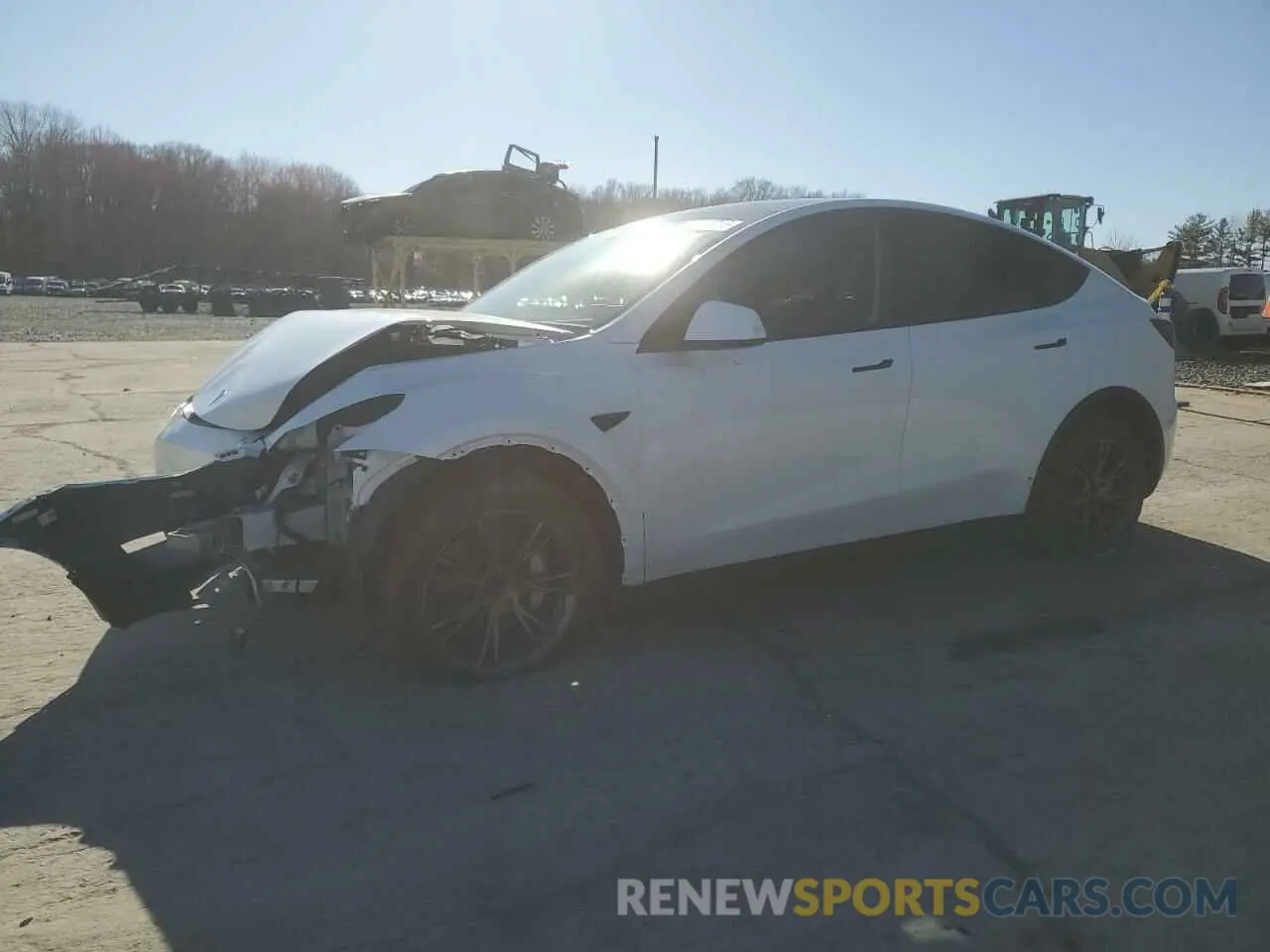 1 Photograph of a damaged car 7SAYGDED1RF187025 TESLA MODEL Y 2024