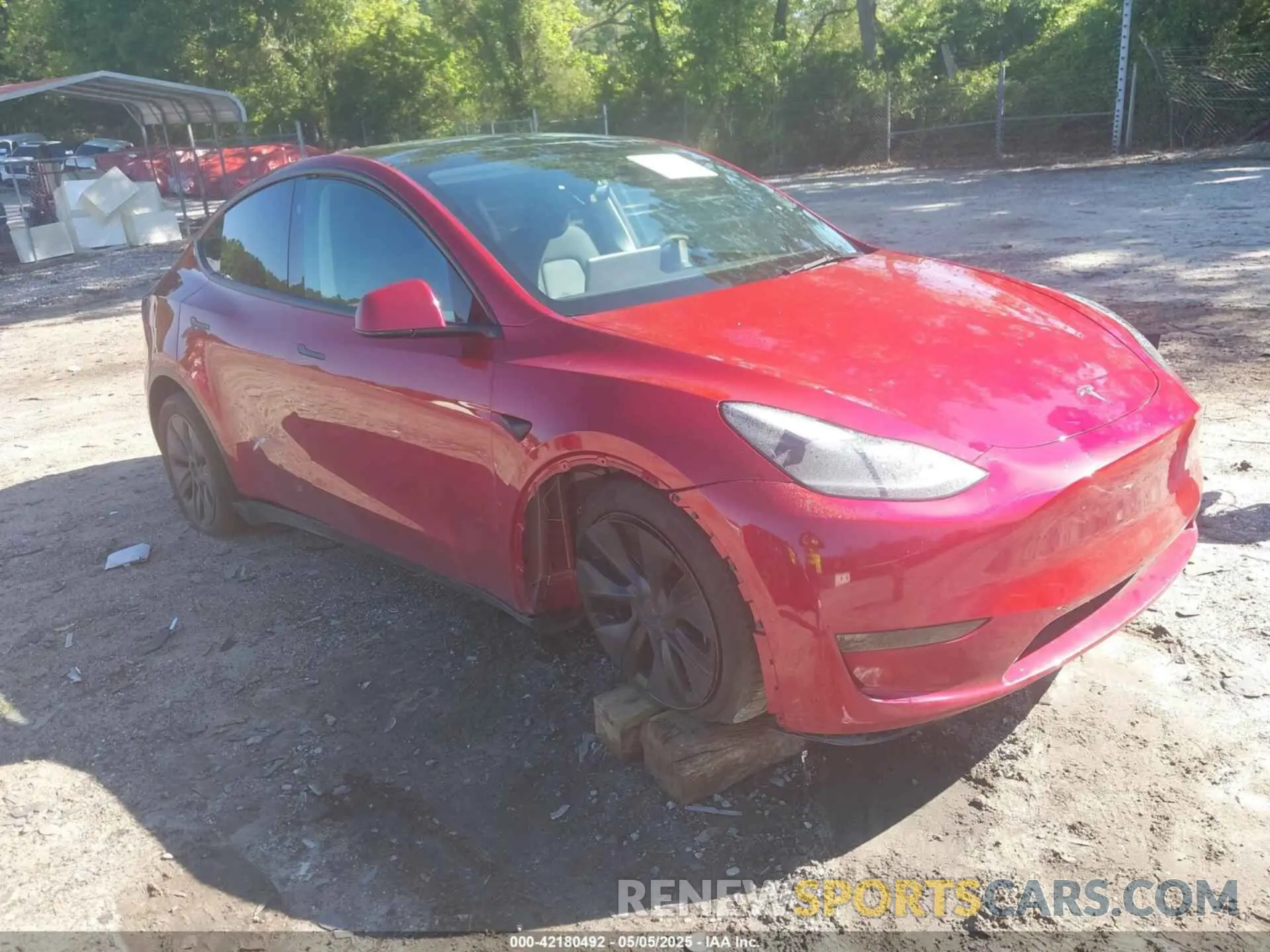 1 Photograph of a damaged car 7SAYGDED2RA325538 TESLA MODEL Y 2024