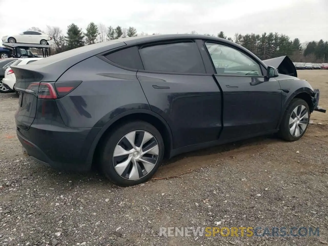 3 Photograph of a damaged car 7SAYGDED2RF037005 TESLA MODEL Y 2024