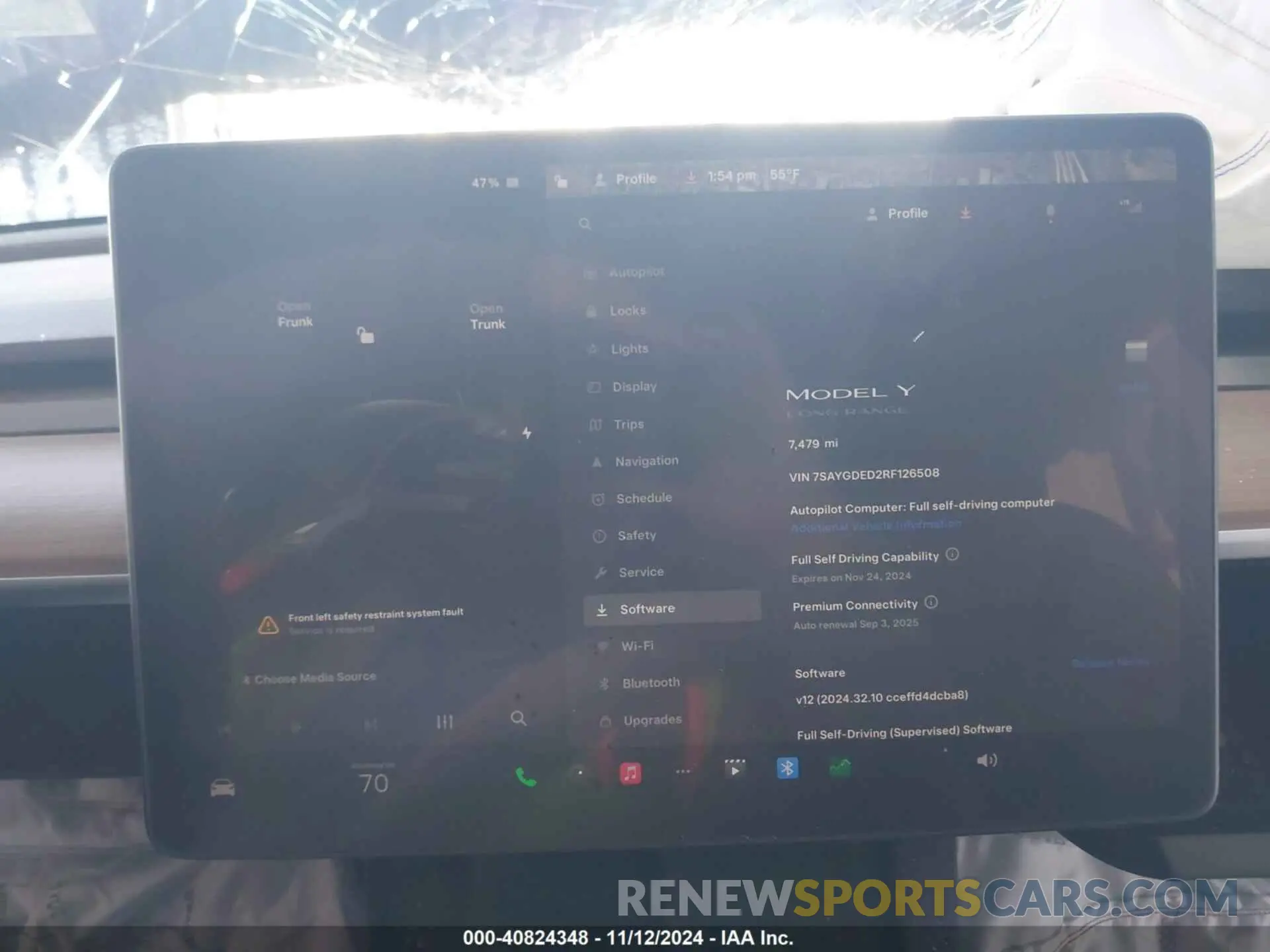 7 Photograph of a damaged car 7SAYGDED2RF126508 TESLA MODEL Y 2024