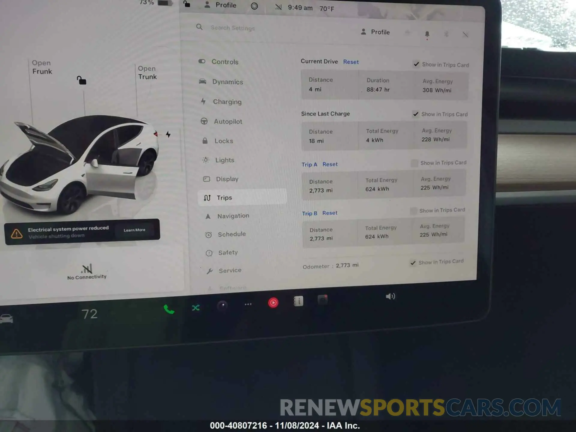 7 Photograph of a damaged car 7SAYGDED3RA295031 TESLA MODEL Y 2024